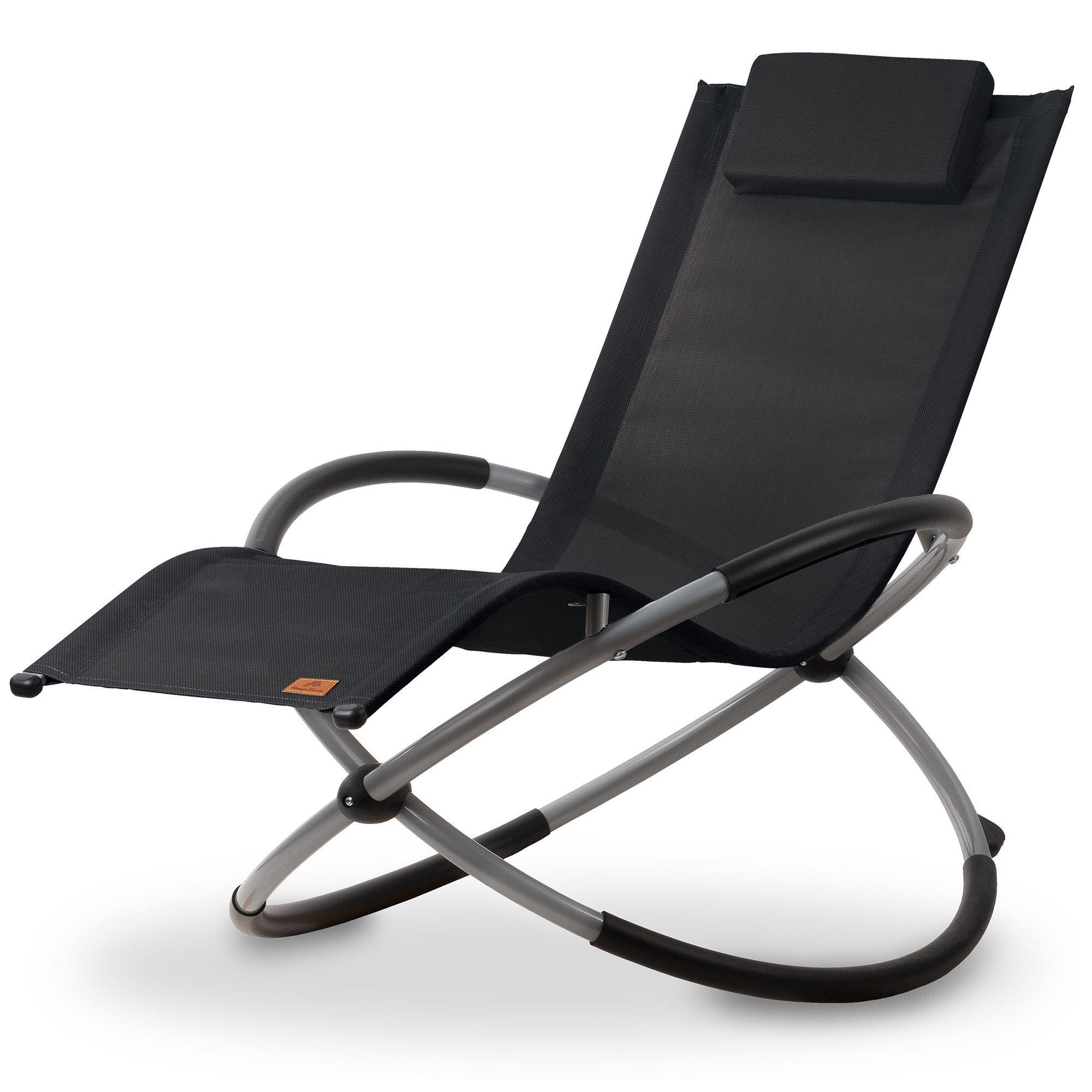 CampFeuer Gartenliege Relaxliege, Schwarz, Gartenliege klappbar günstig online kaufen