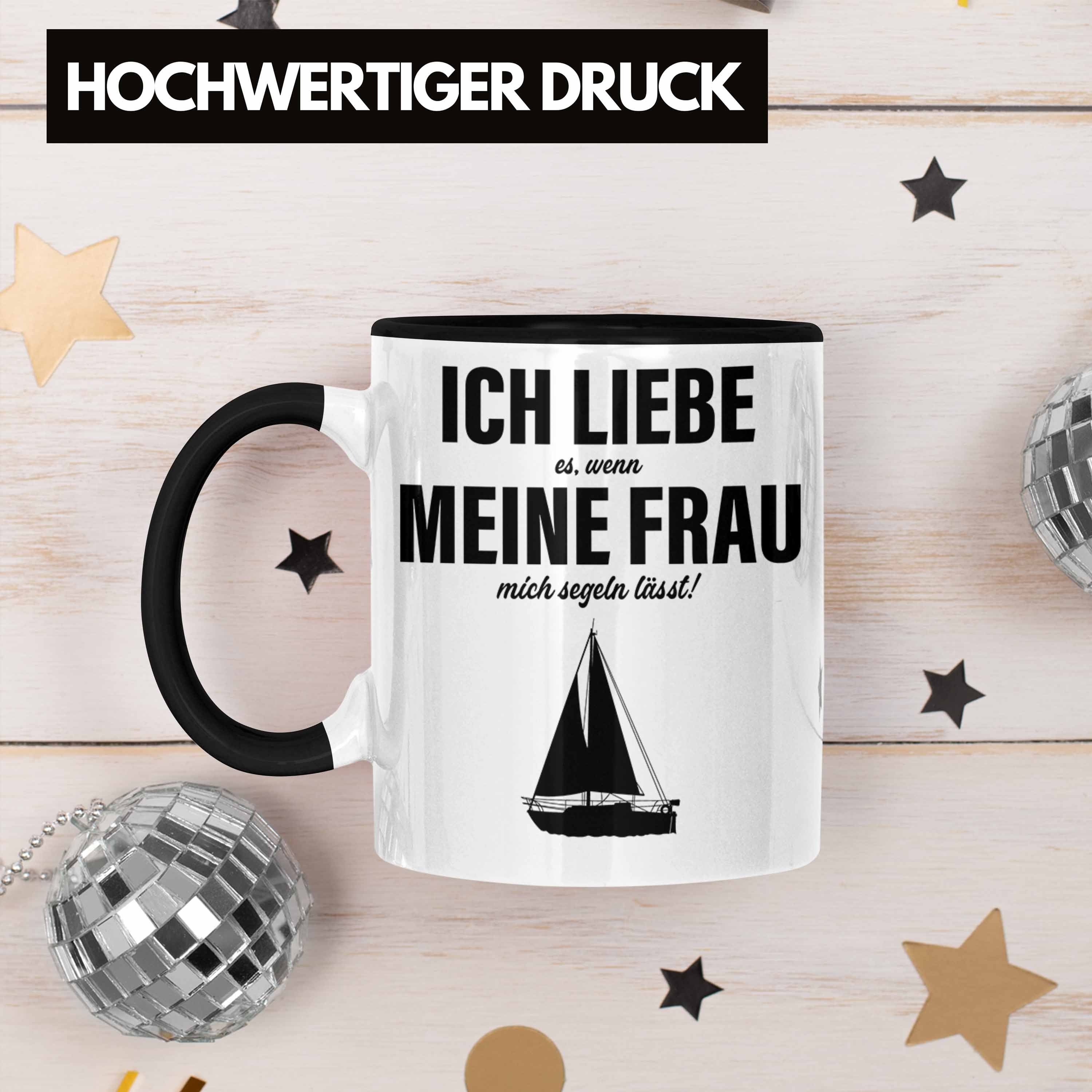 Segeln Segler Schwarz Tasse für Tasse Tasse Männer Zubehör Lustig Trendation Geschenke Geschenkideen Trendation - Gadgeds