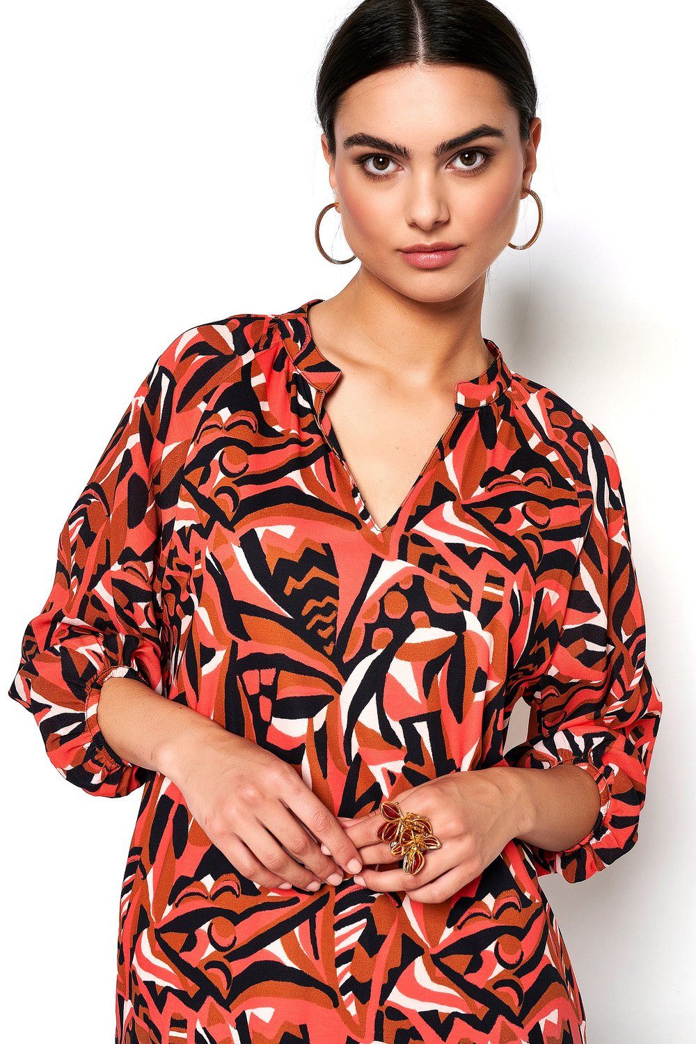 DESOTO Jerseykleid Nelly Blusenkleid halbarm aus günstig online kaufen