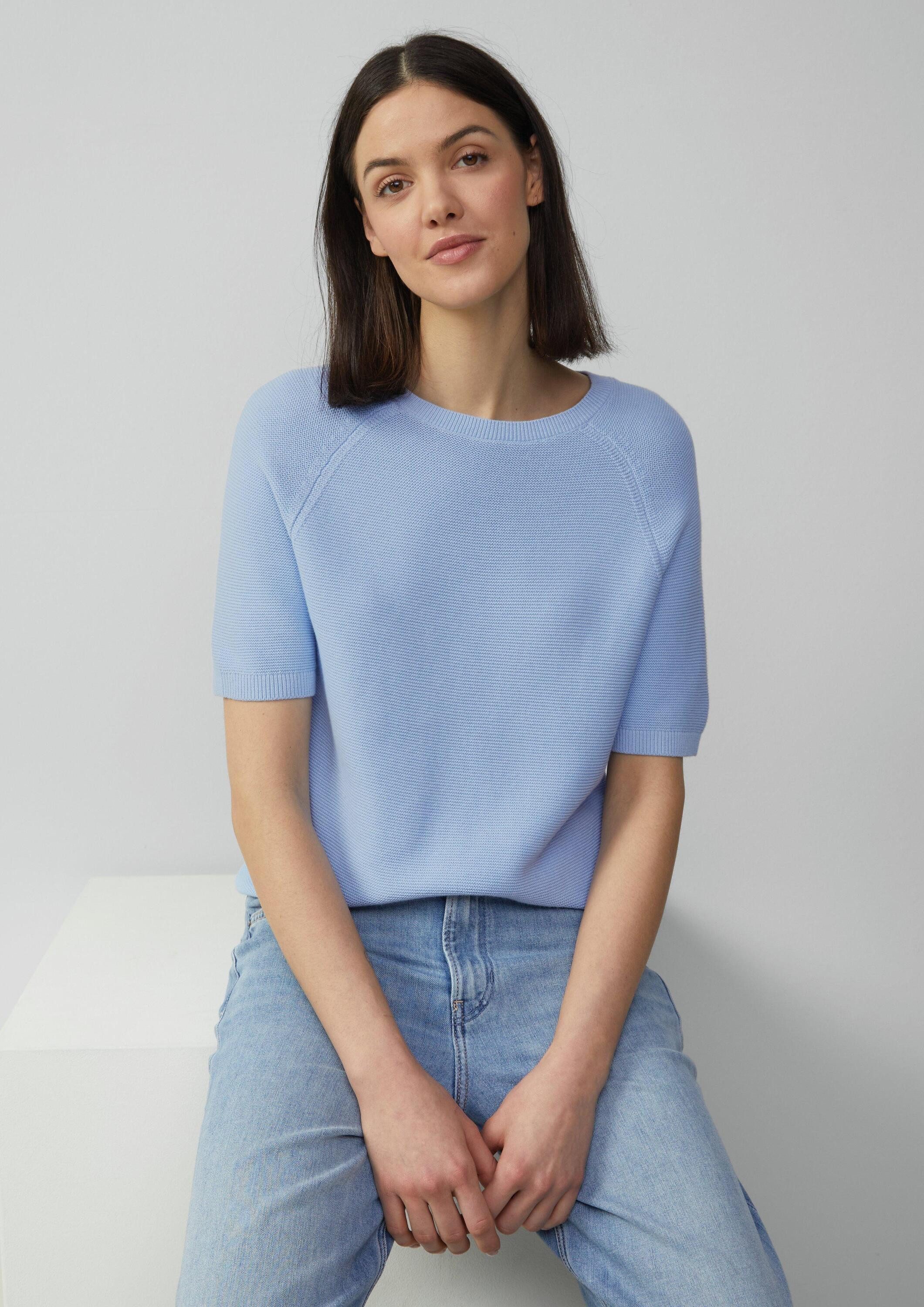 s.Oliver Kurzarmpullover Strickpullover (1-tlg) günstig online kaufen