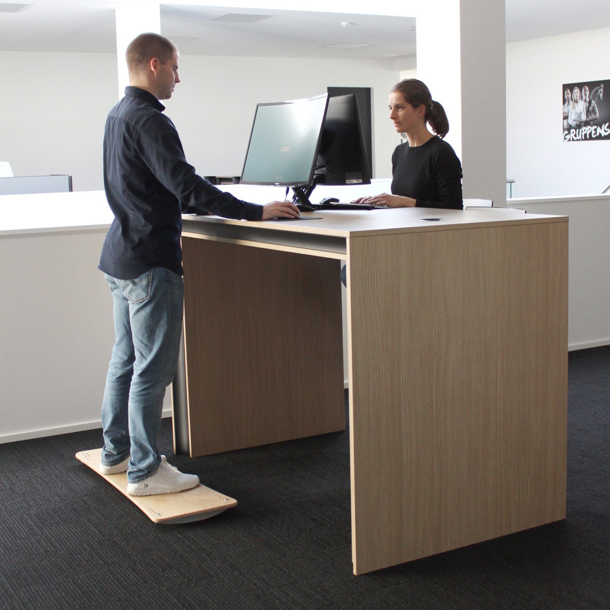 pedalo® Balanceboard Swingboard I Therapie-Wippe I BGM I Firmenfitness I Steh Arbeitsplatz, 120 kg belastbar