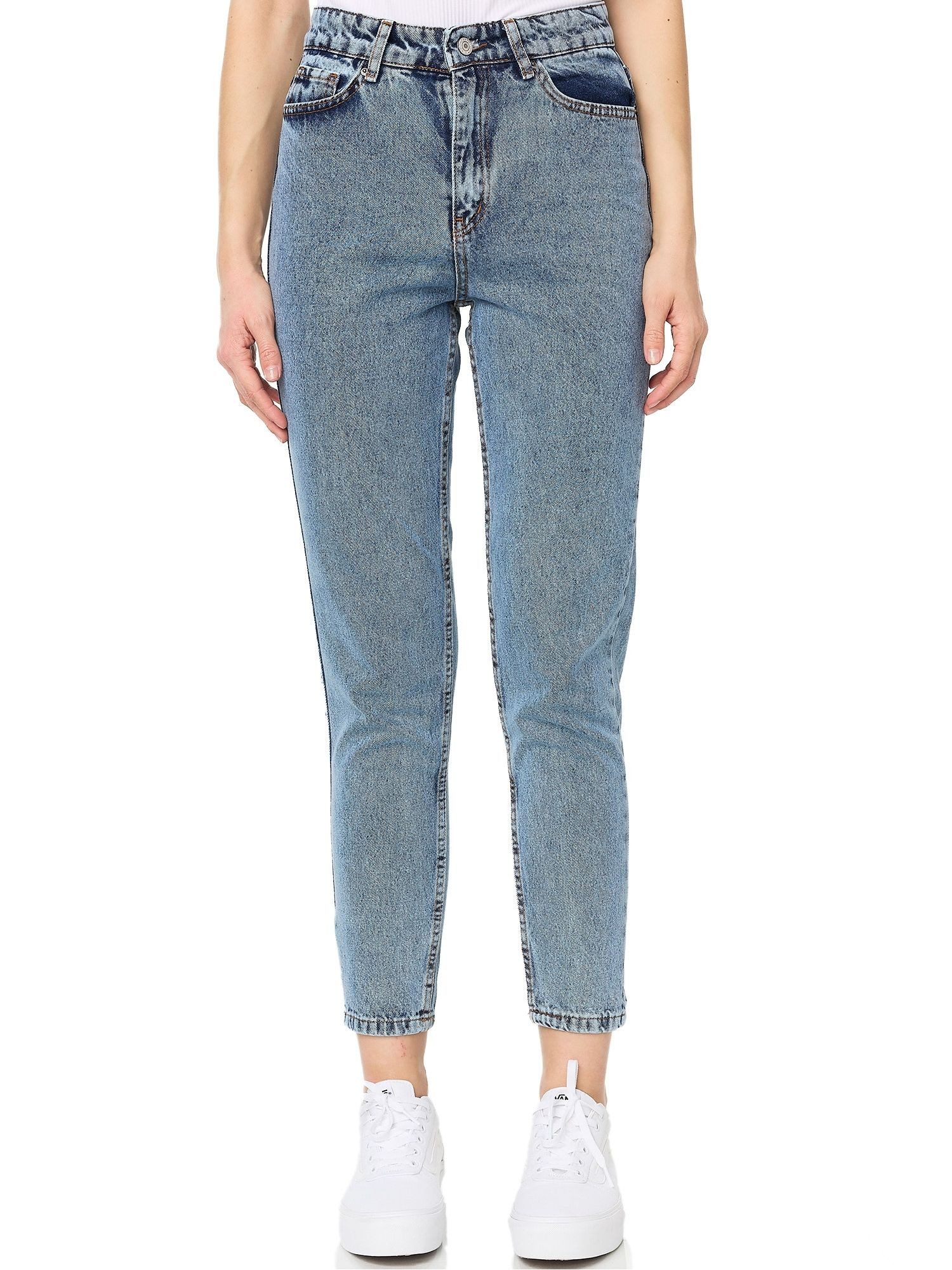 Tazzio Mom-Jeans F129 Mom Fit Schnitt, High Waist, lockere Passform, Tapered Leg
