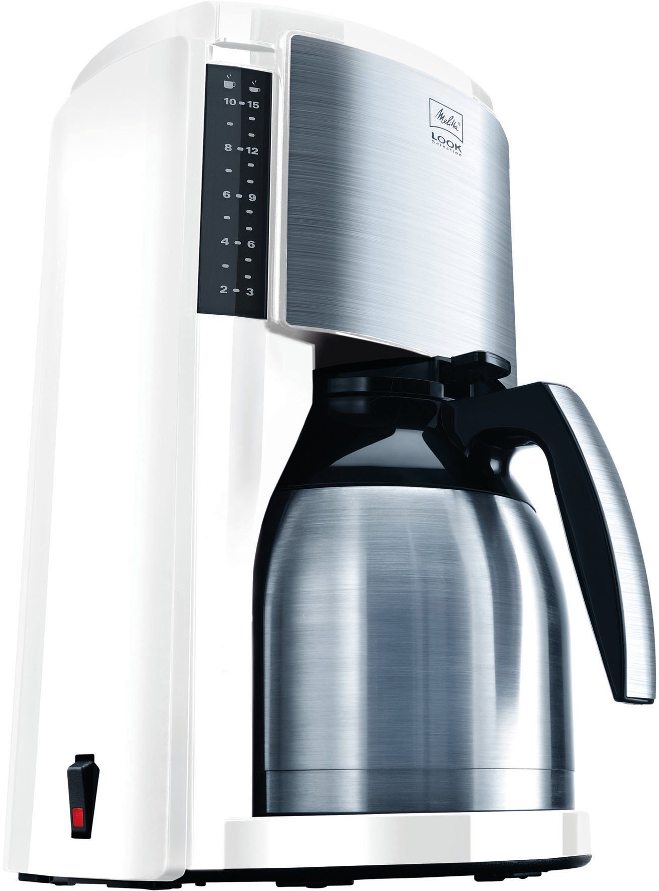 Melitta Filterkaffeemaschine Look® Therm Selection M661, 1,25l Kaffeekanne, Papierfilter weiß