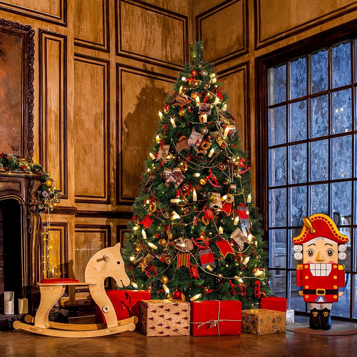 SALCAR Künstlicher Weihnachtsbaum Tasche, Weihnachtsbaum Sack für  1,8m/2,1m/2,4m Tannenbaum und Andere Weihnachtsdekorationen, aus 600D  Oxford, Reißfest Wasserdicht, Grün : : Küche, Haushalt & Wohnen