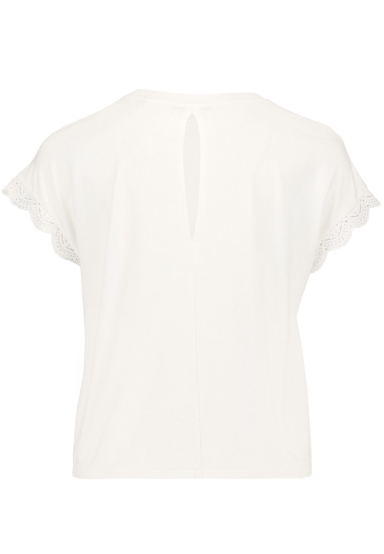 Zero Kurzarmshirt Damen mit Spitze (1-tlg) Spitze