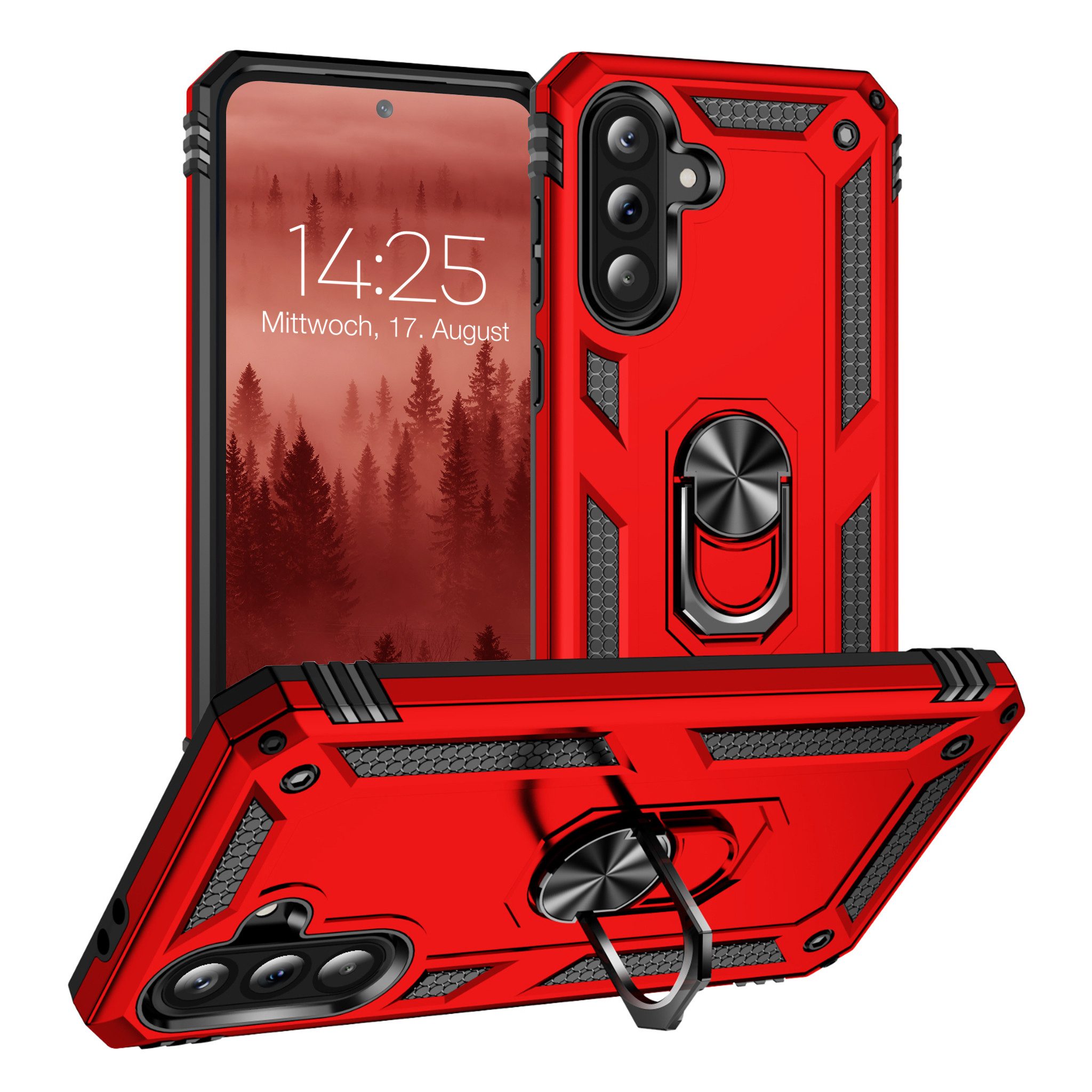 Tec-Expert Handyhülle Outdoor Cover Hülle für Samsung Galaxy A56 5G 6.7 Zoll, 6.7, Premium Hülle aus verstärktem Polycarbonat
