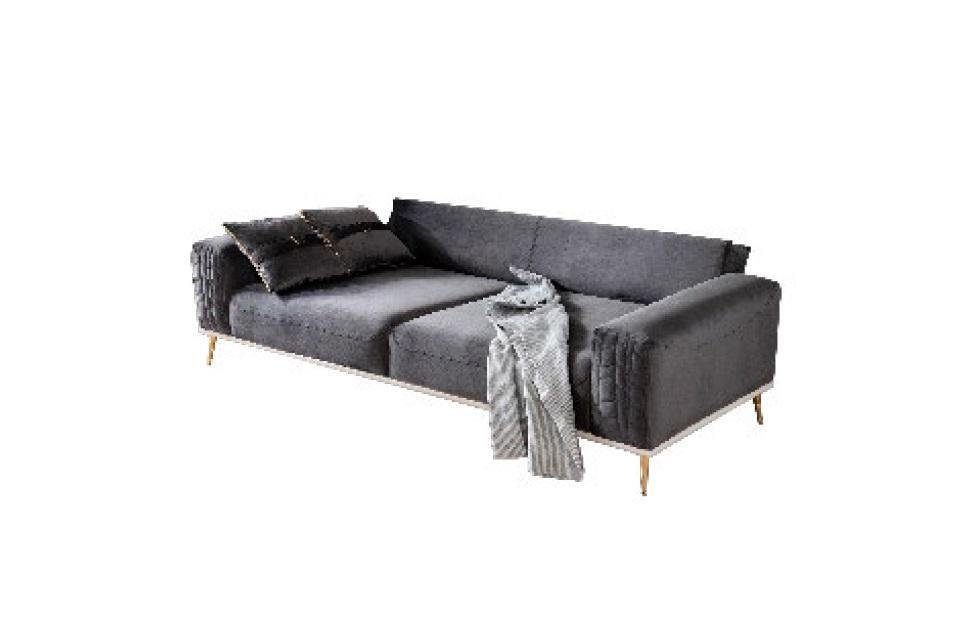 JVmoebel 3-Sitzer Sofa 3 Sitzer Sofas Couchen Polster Wohnzimmer Design Textil Stoff