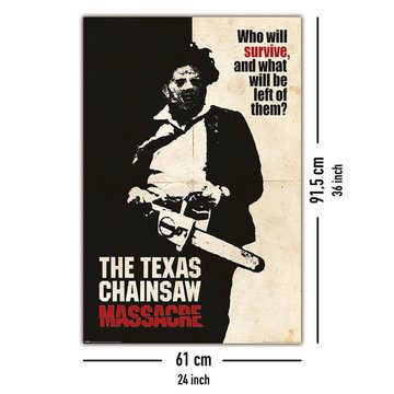 PYRAMID Poster Texas Chainsaw Massacre Poster Who Will Survive? 61 x 91,5 cm