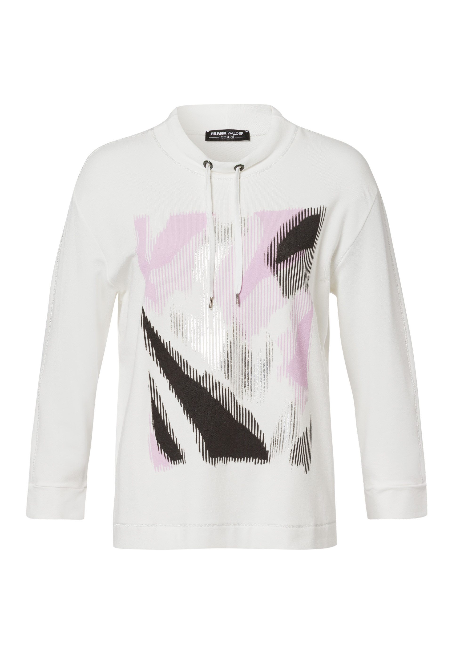 FRANK WALDER T-Shirt mit Motivprint und Schmuck