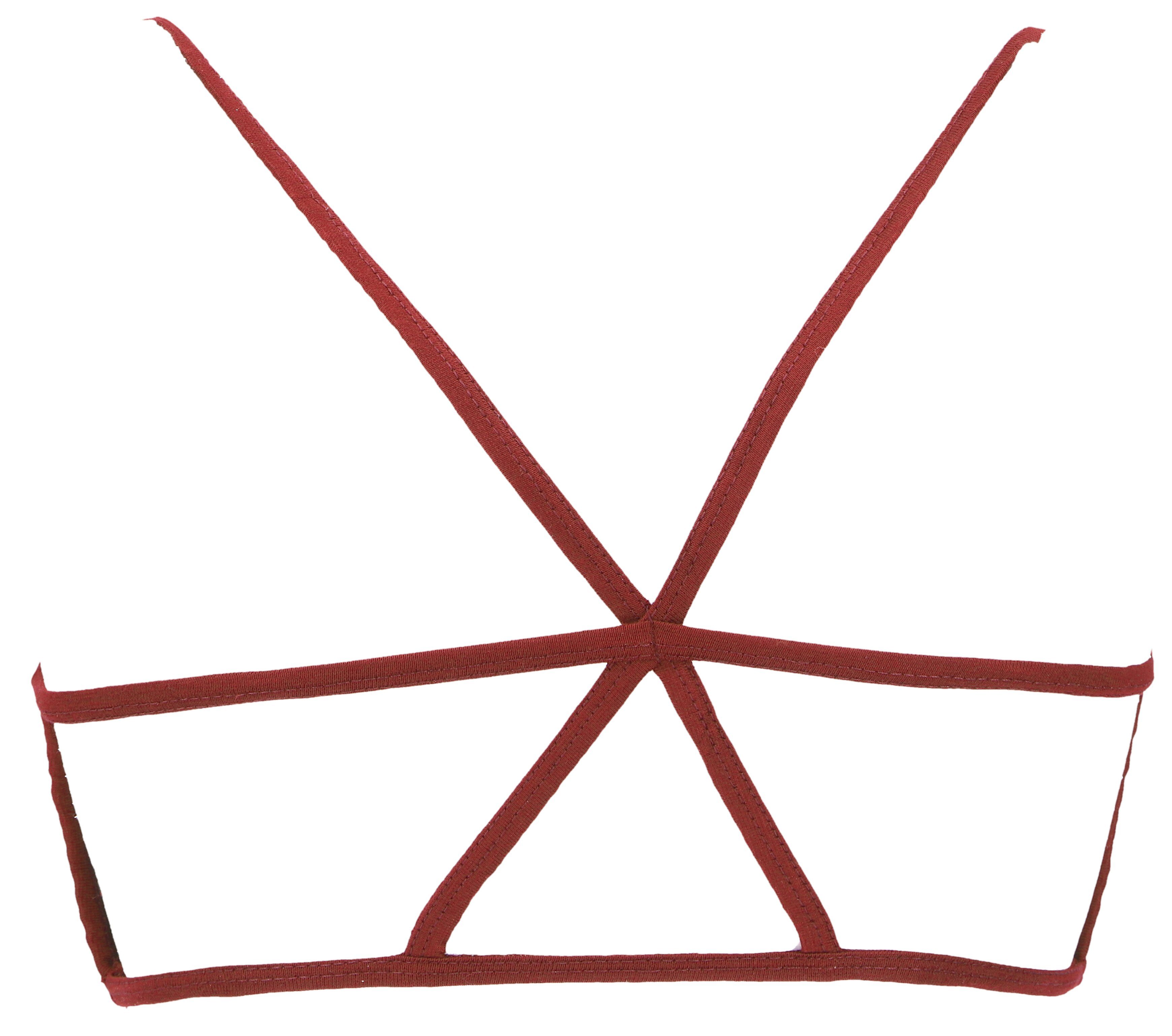 Guru-Shop T-Shirt Goa Psytrance Bikini Top, Boho Top, Pixi Yoga.. Festival, günstig online kaufen