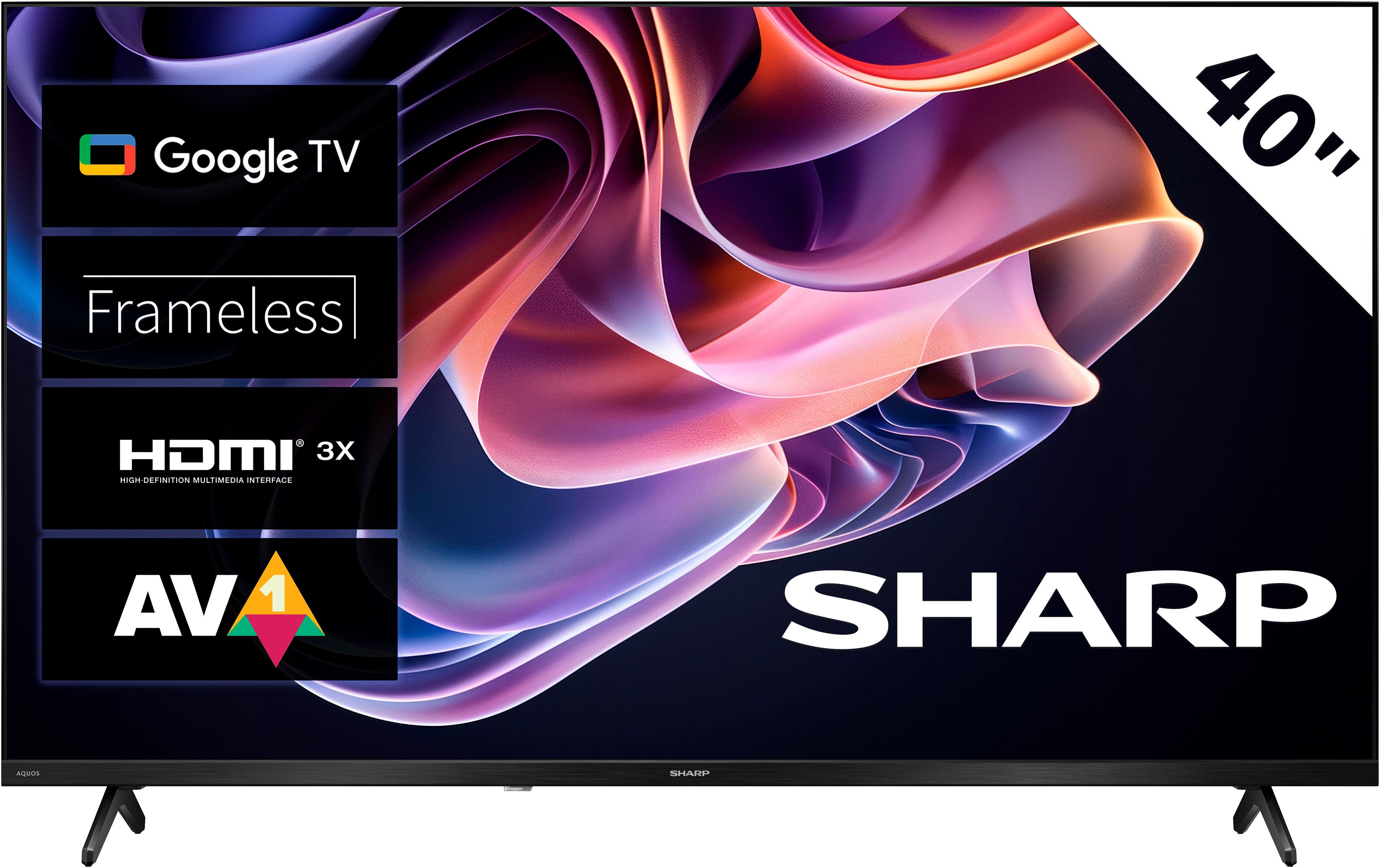 Sharp 2T-C40HFx LED-Fernseher (101 cm/40 Zoll, Full HD, Google TV, Smart-TV)