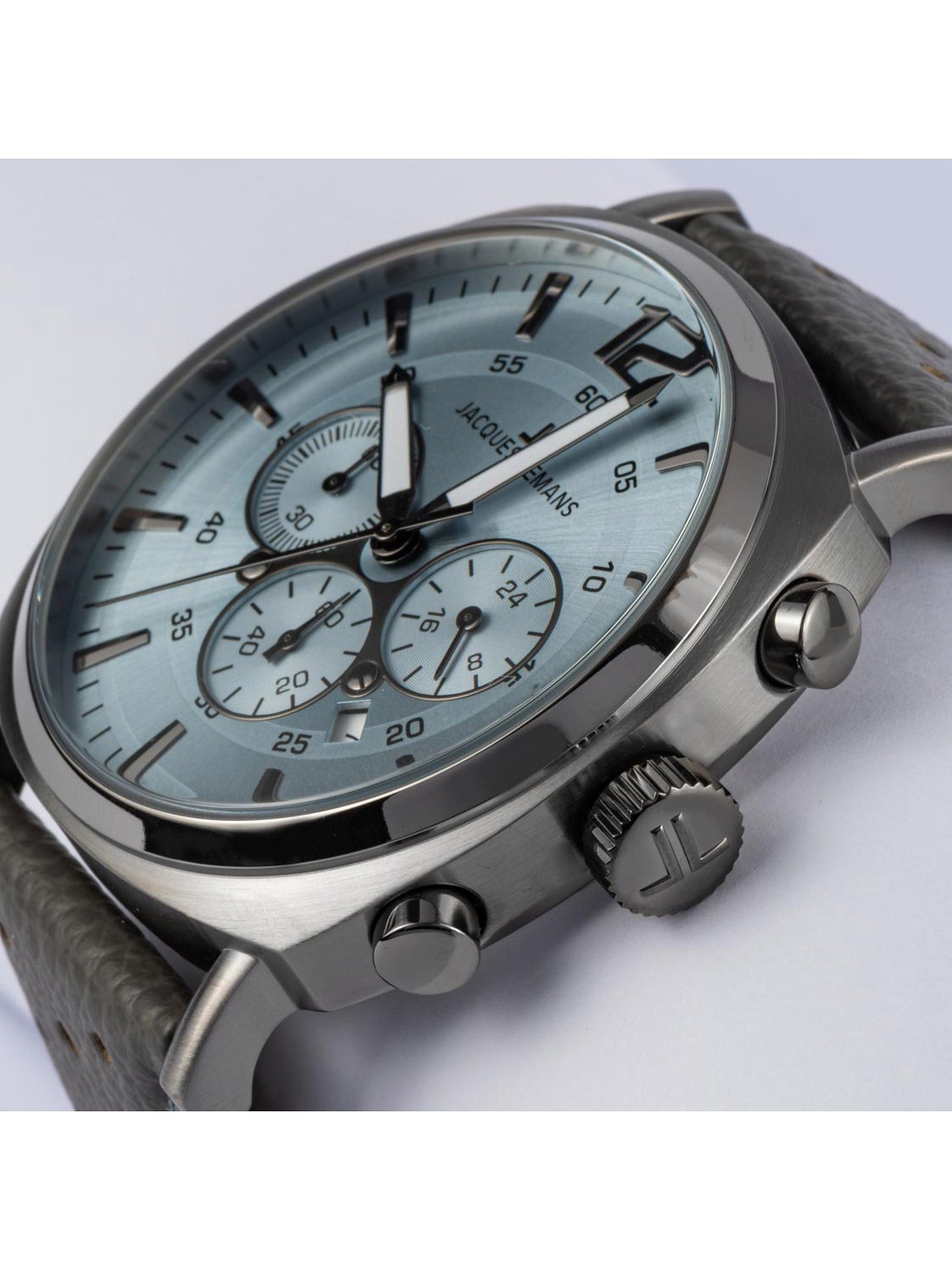 Jacques Lemans Chronograph Jacques Lemans Herren-Uhren Analog Quarz, Sportuhr