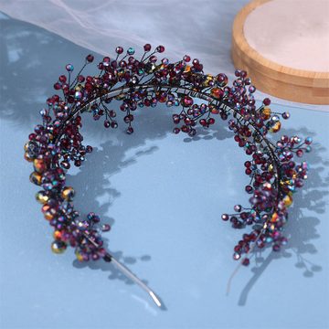 Silberstern Diadem Brautkristall-Stirnband, handgefertigtes Stirnband, Farbe, Kristall Stirnband handgemachte Tiara Hochzeit Haarschmuck