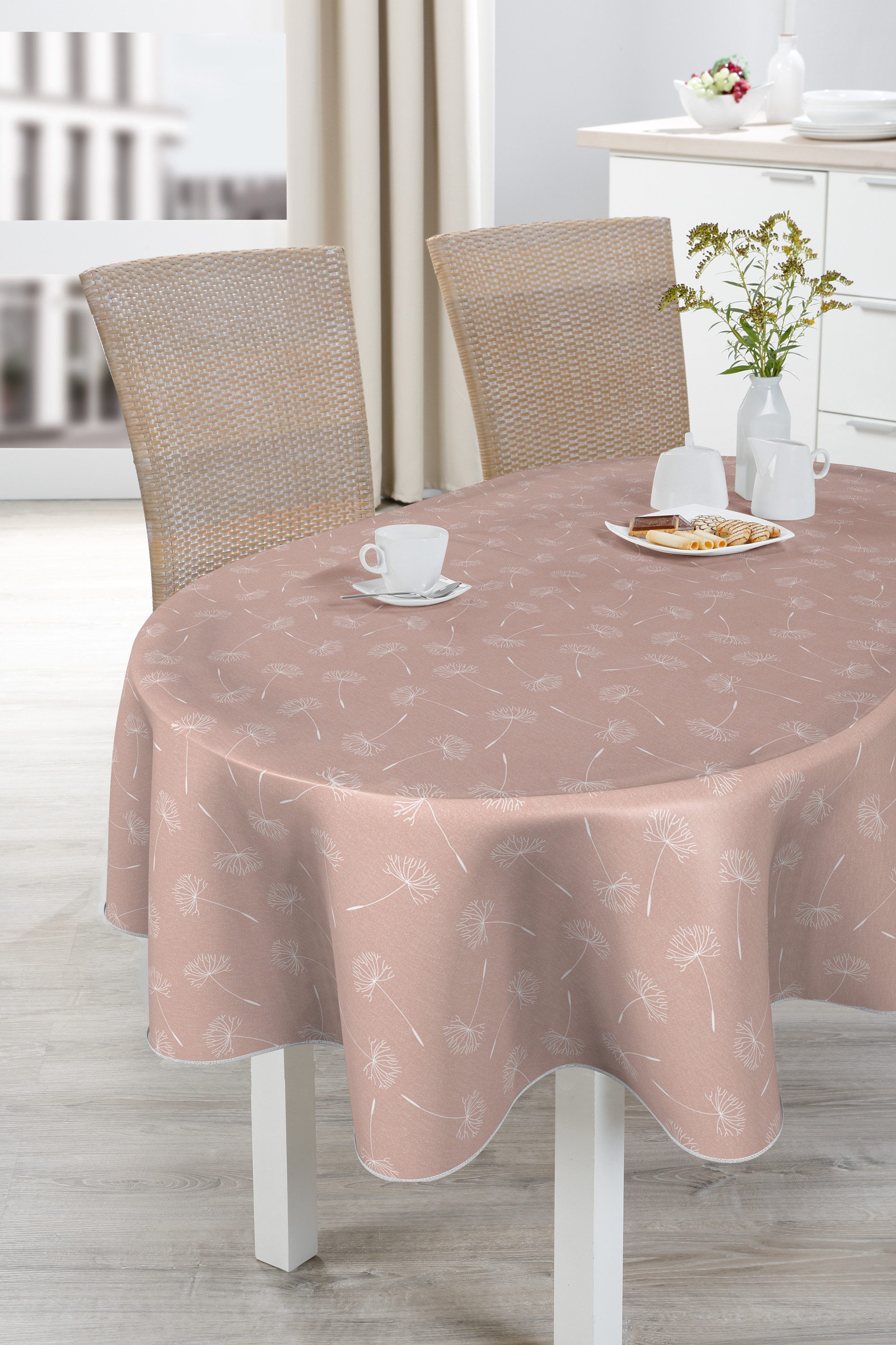 Beautex Tischdecke Wachstuch Tischdecke abwischbar rutschfest mit Paspelband Eckig Rund (1-tlg)