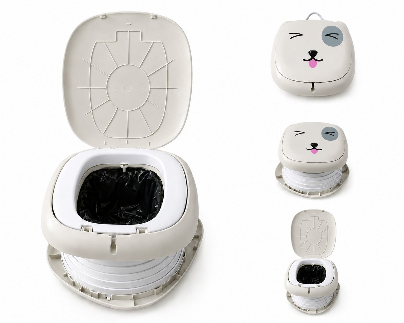 Boncuks Home Baby-Toilettensitz Kinder Klapptoilette – Reisetoilette für Auto & Camping