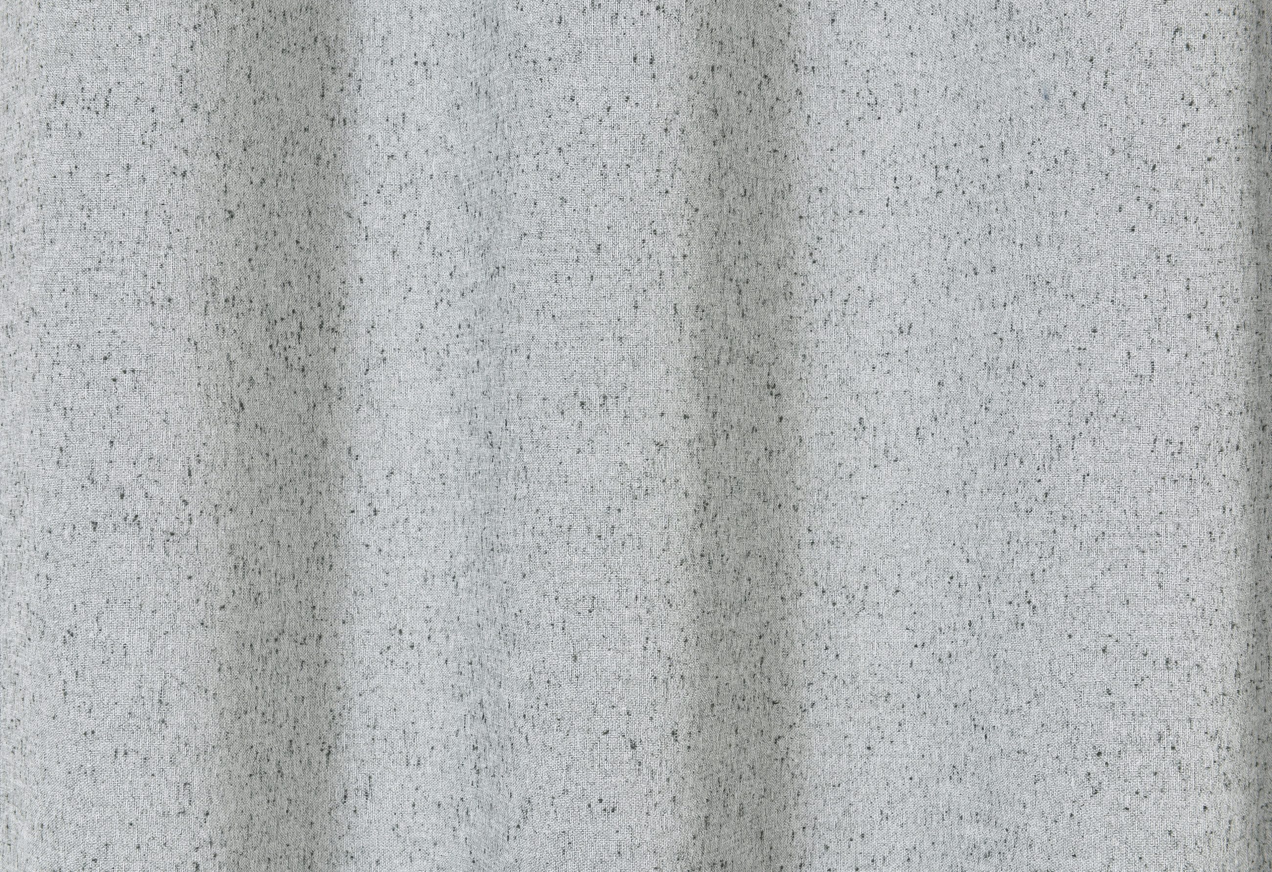 ELBERSDRUCKE Vorhang Ösenschal Elba grau-milliert blickdicht 255x140cm Gardine mit Ösen (1 St), halbtransparent