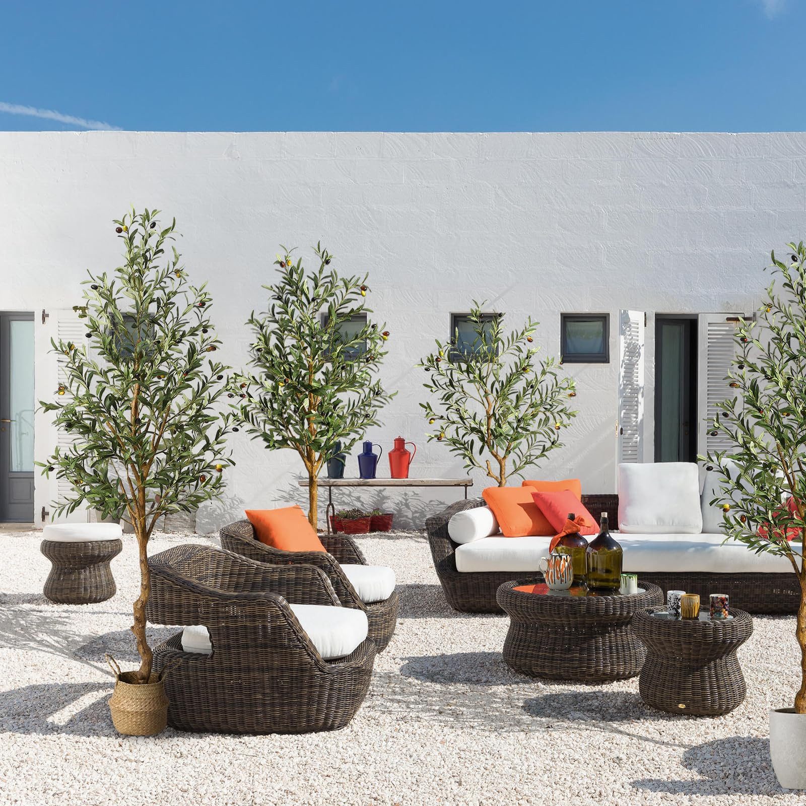 Kunstbaum Olivenbaum Künstlich, Künstliche Pflanzen Groß Olivenbaumpflanze, günstig online kaufen