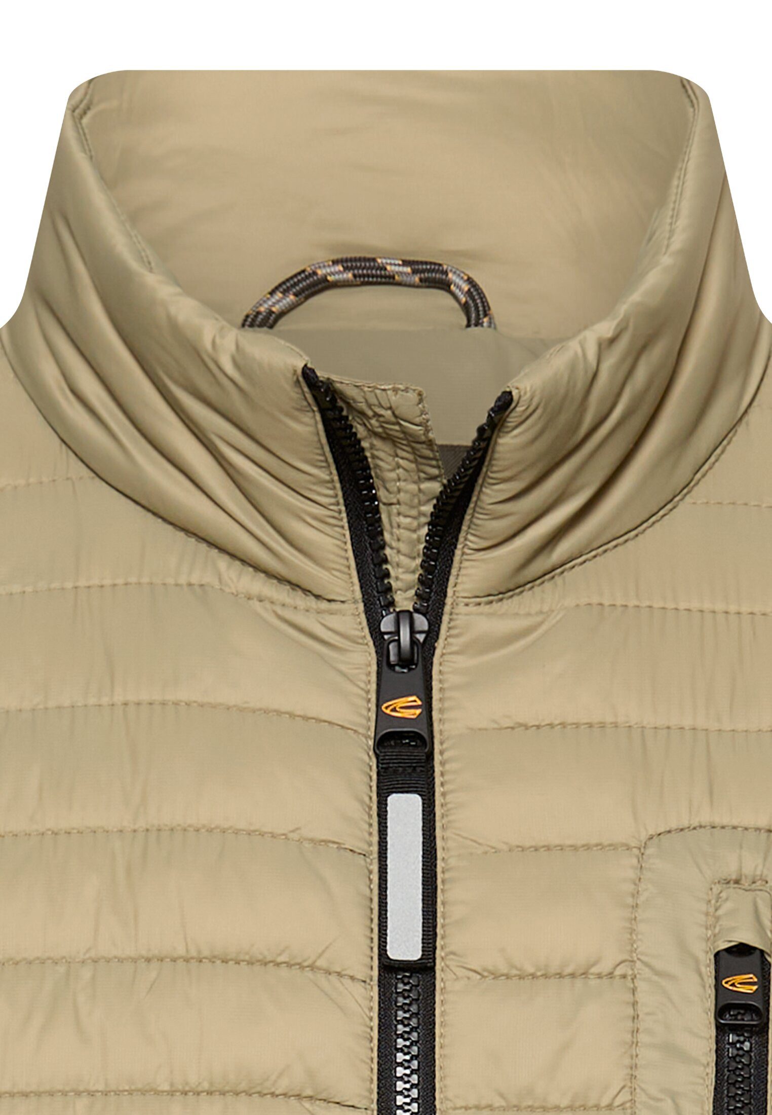 camel active Steppjacke mit Stehkragen und Reißverschlusstaschen