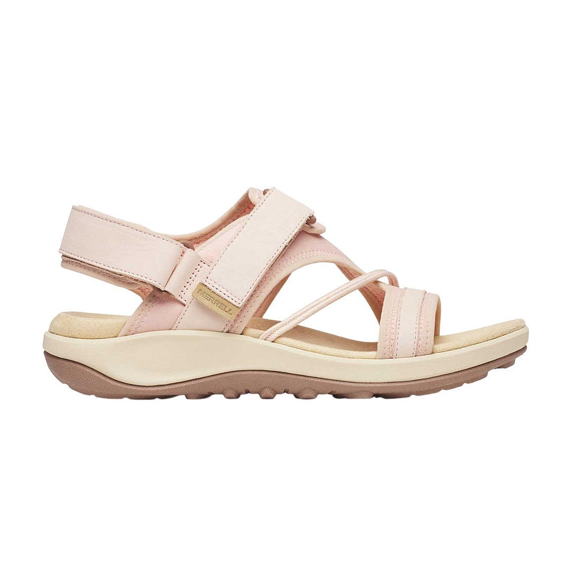 Merrell Terran 4 Backstrap (Vollnarbenleder, Klettverschluss) hellrosa Damen Sandale