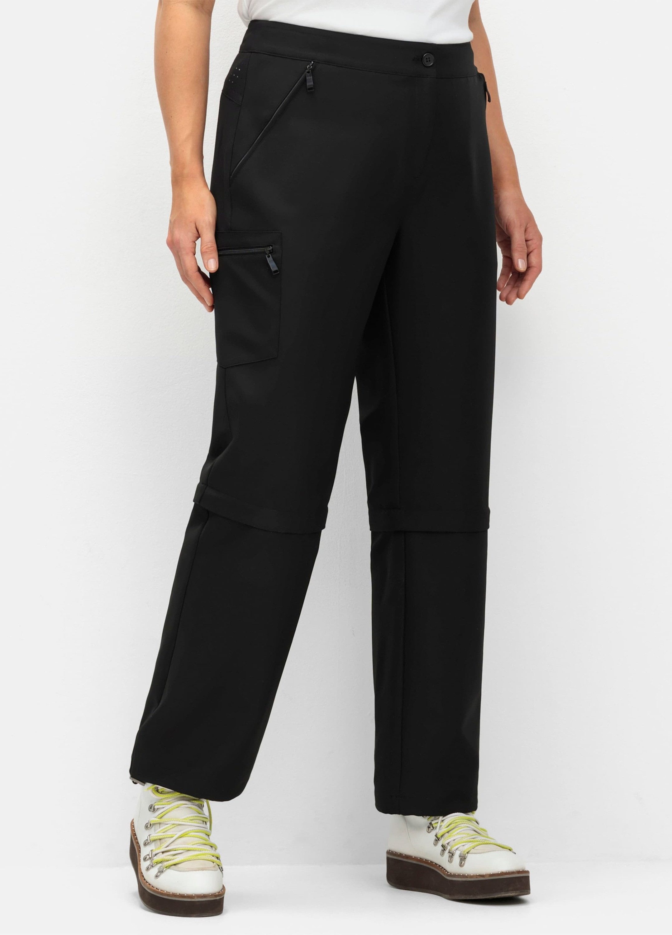 Sheego Jerseyhose Wanderhose mit Zipp-off-Bein, auf Caprilänge kürzbar
