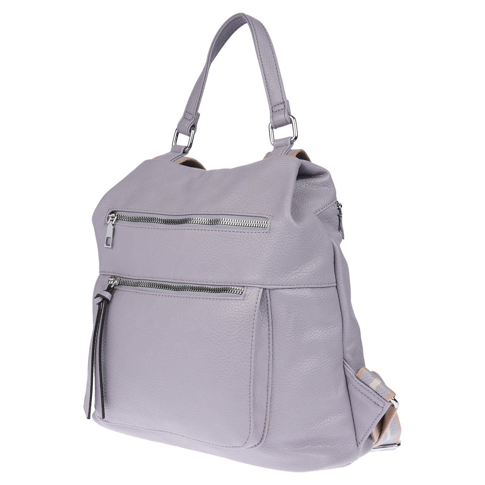 Christian Wippermann Businesstasche Damen Rucksack Bodybag Umhängetasche Leder Optik Tasche (1-tlg), Rucksack