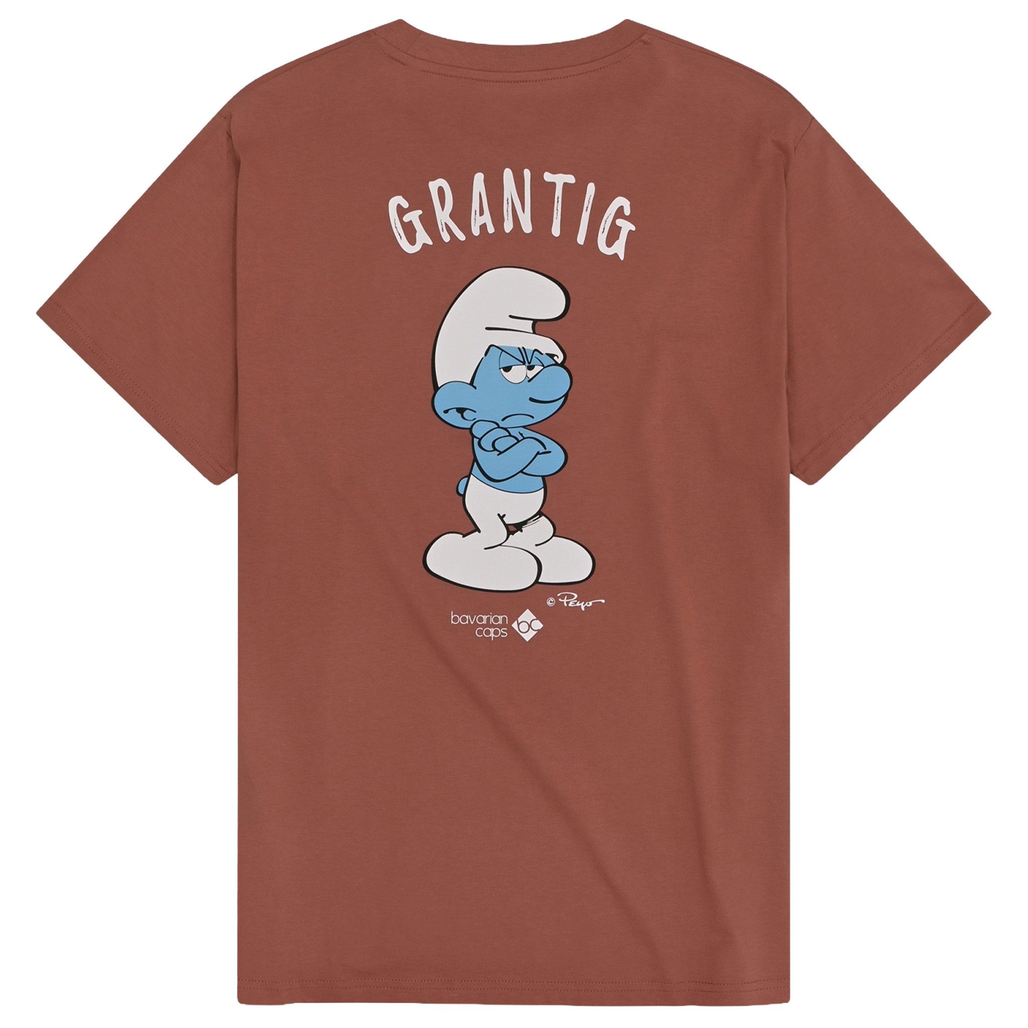 Bavarian Caps T-Shirt Bavarian Caps T-Shirt "Grantler Klub: Muffi" - rotbraun (Kinder) (T-Shirt, T-Shirt)