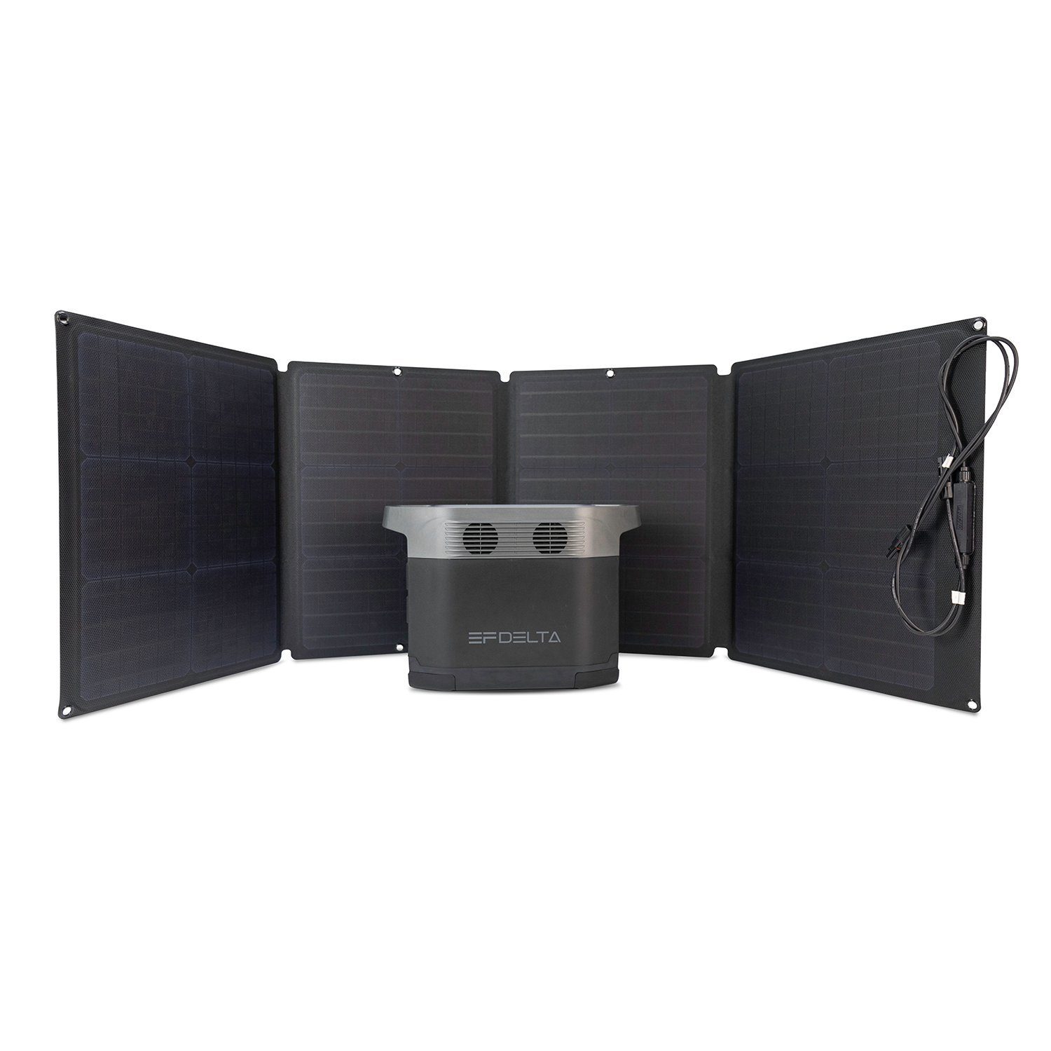 - Balkon Solaranlage Solar Ecoflow faltbar für Solarmodul 110W Solarpanel Panel