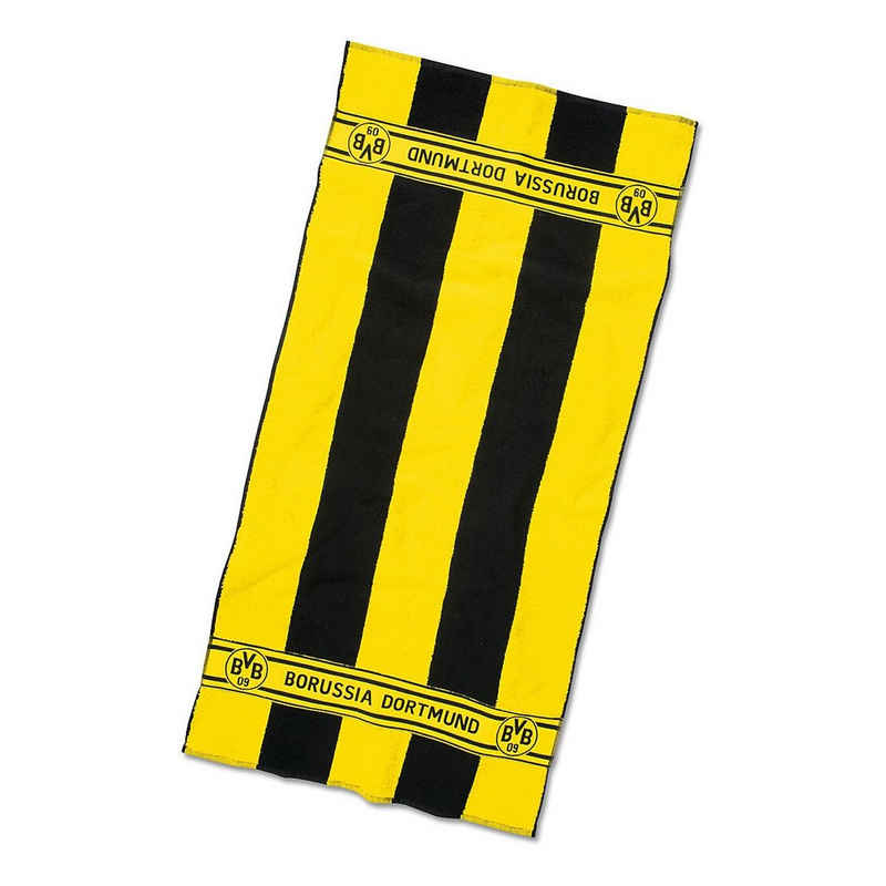 Borussia Dortmund Handtücher BVB-Handtuch mit Blockstreifen 50x100cm