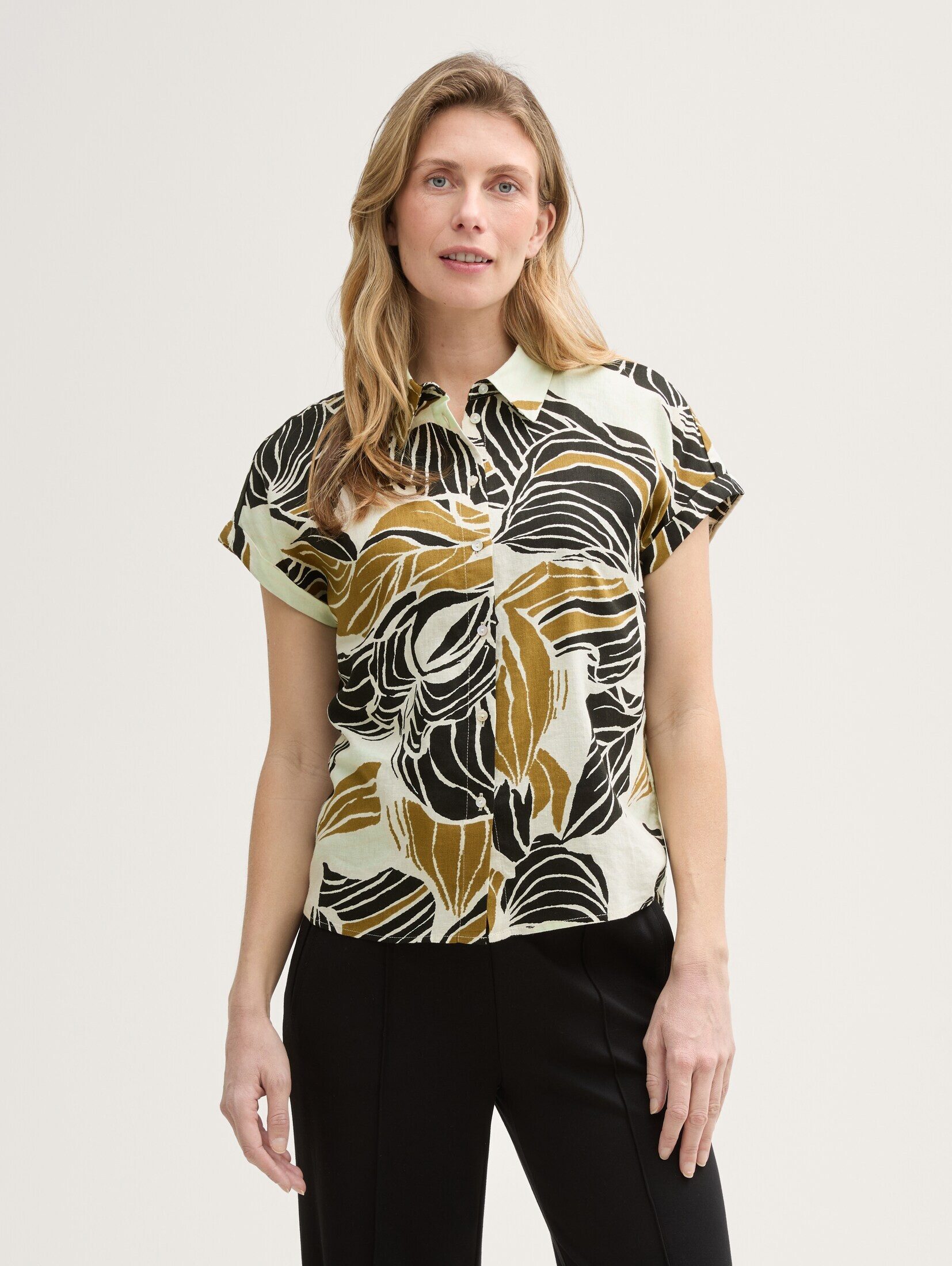 TOM TAILOR Kurzarmbluse Loose Fit Bluse günstig online kaufen