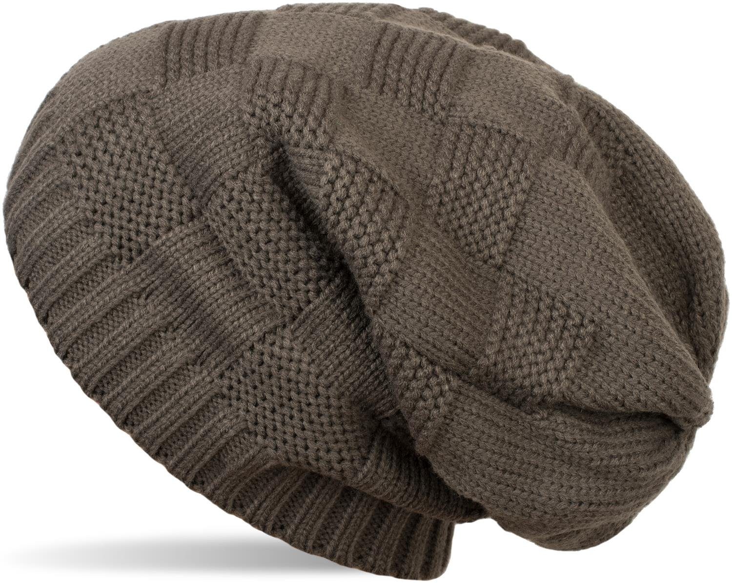 styleBREAKER Strickmütze Strick Beanie Patent Muster günstig online kaufen