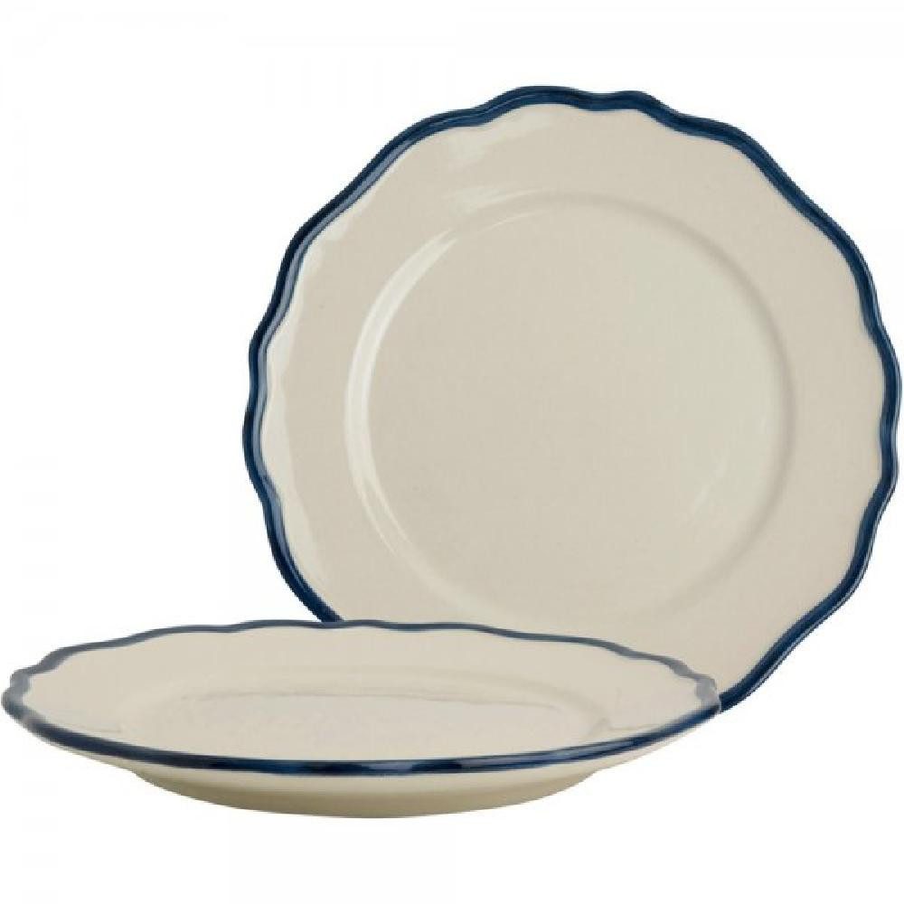 LAURA ASHLEY Speiseteller Speiseteller Hedingham Solid Blue (27cm) (2-teilig)