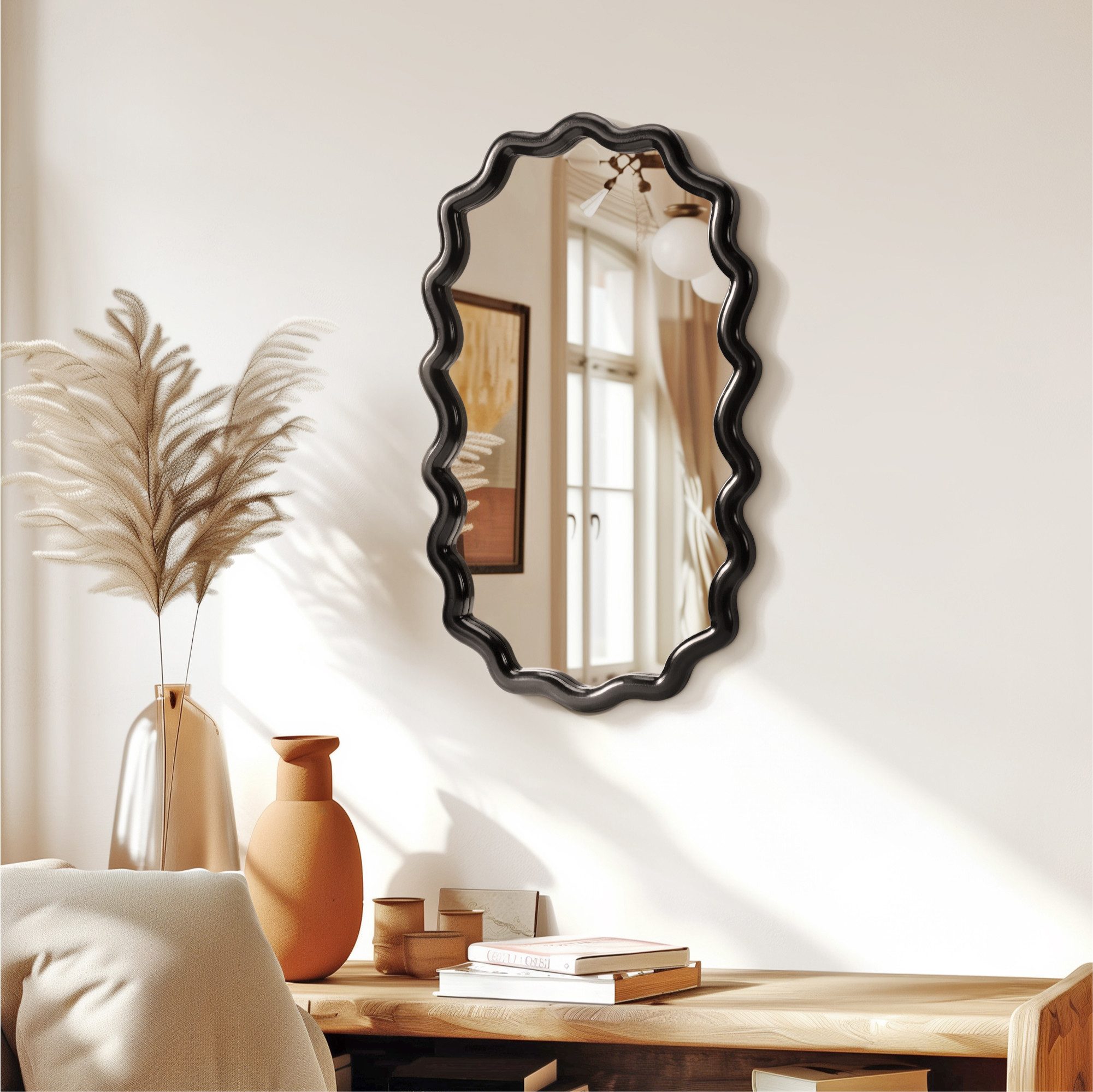 Navaris Wandspiegel Deko Wand Spiegel asymmetrisch günstig online kaufen