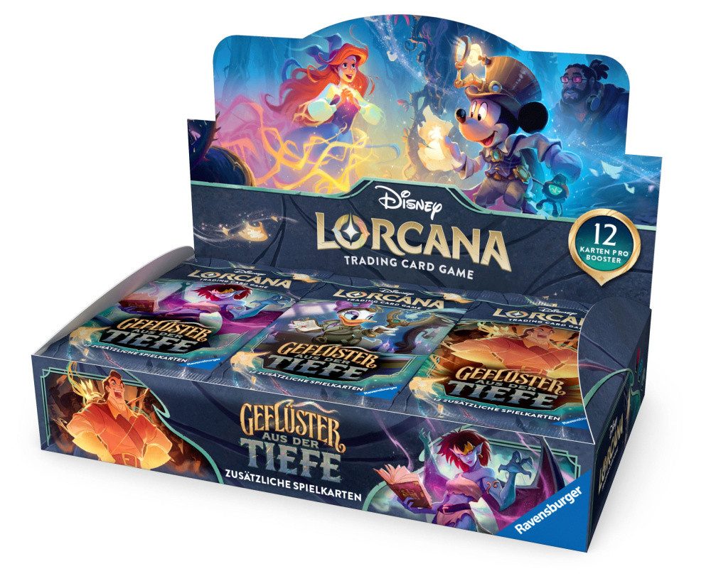 Ravensburger Sammelkarte Disney Lorcana TCG Geflüster aus der Tiefe Booster Display (24) *Deuts