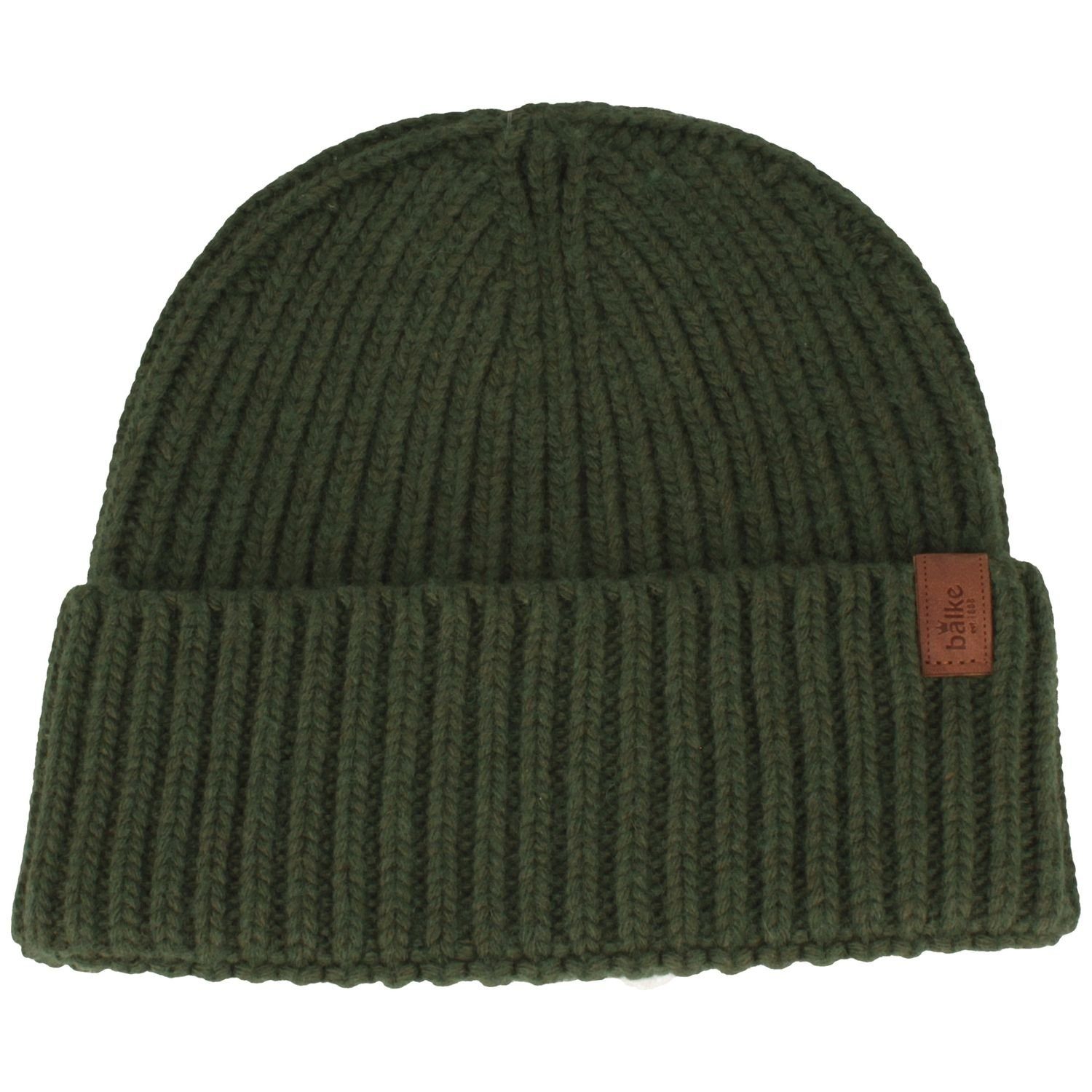Balke Strickmütze Rollrand-Strickmütze aus Kaschmir-Woll-Mix mit Umschlag