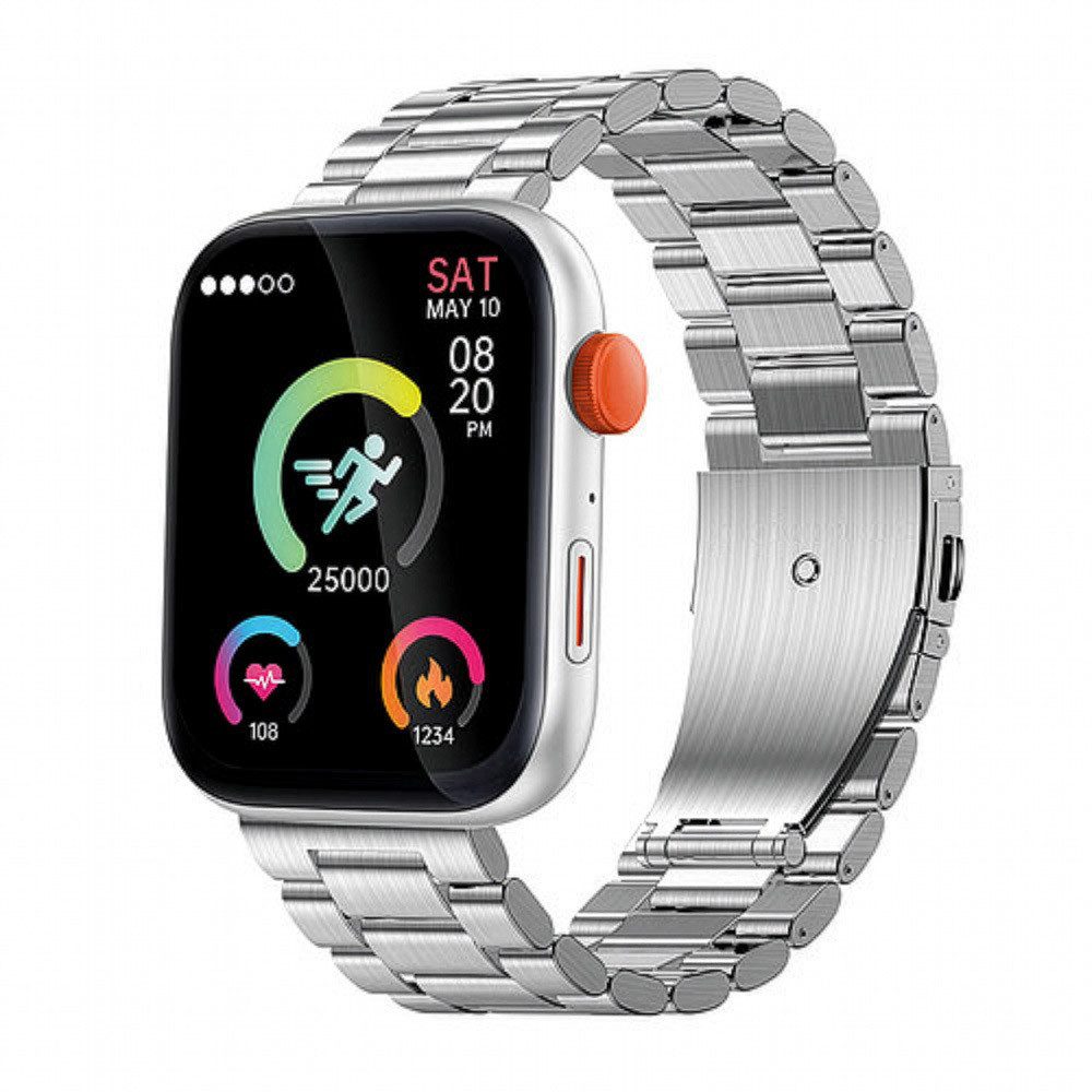 Atlanta Unisex-Aktivitätstracker mit 2 Bändern Silberfarben Fitnessuhr (50.00 cm/50.00 Zoll, Proprietär), 1-tlg.