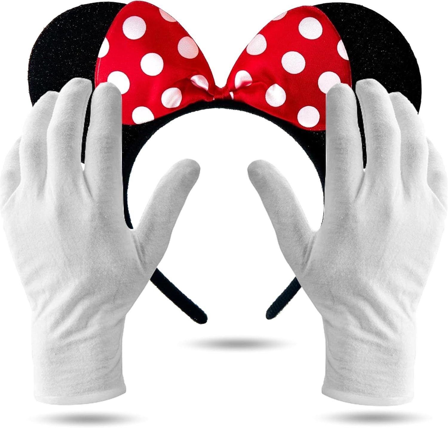 Costumed Kostüm Kostüm Set mit Handschuhen und Mausohren – 2er Set Fasching & Karneval