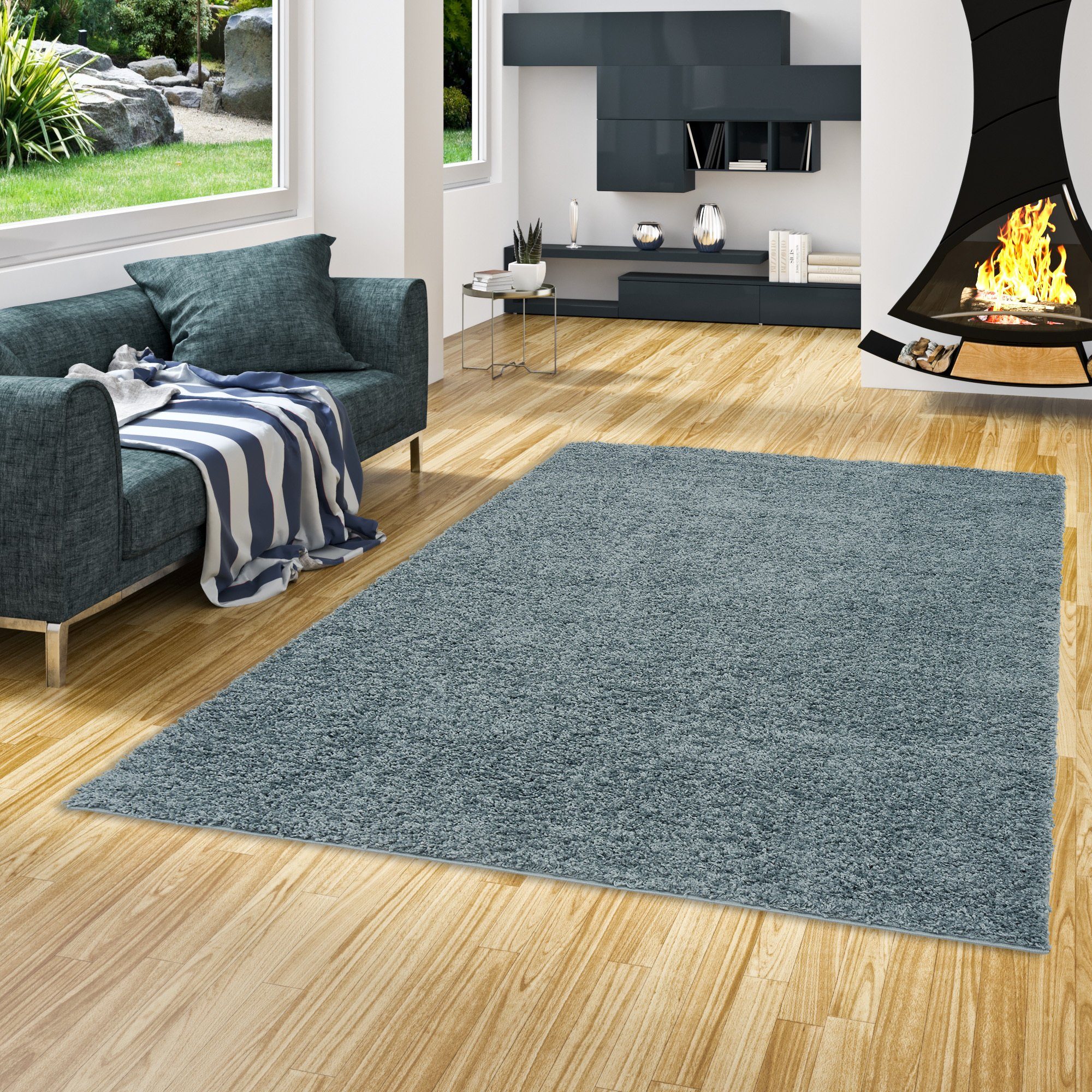 Pergamon Hochflor-Teppich Hochflor Langflor Shaggy Teppich Fluffy, Rechteck günstig online kaufen