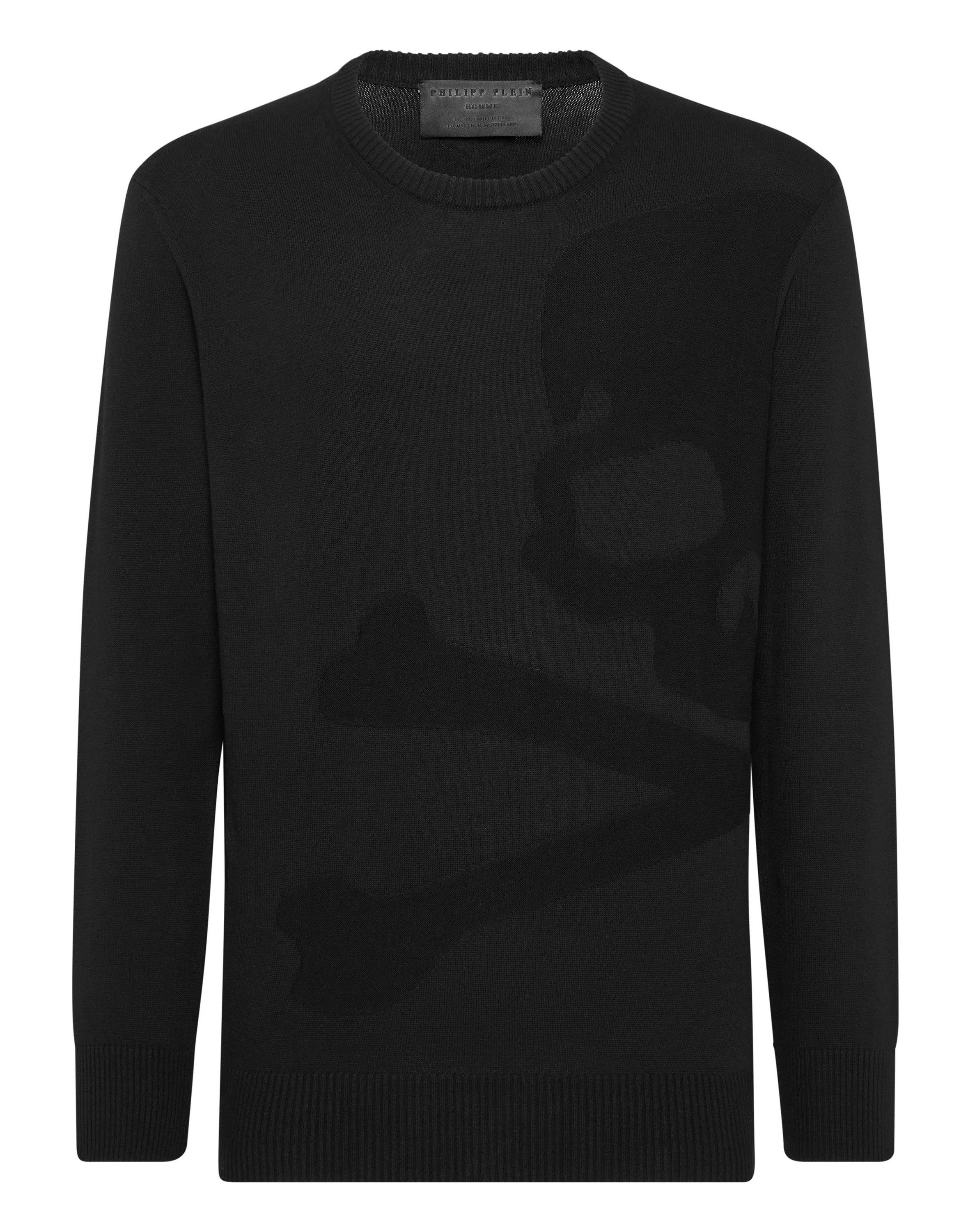 PHILIPP PLEIN Rundhalspullover Skull&Bones günstig online kaufen