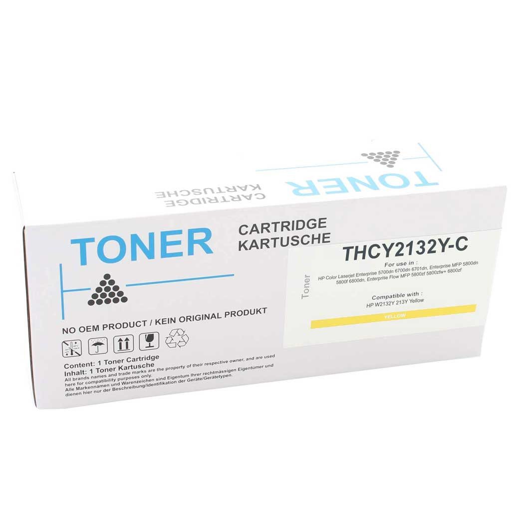 ABC Tonerkartusche Kompatibler Toner für HP 213Y W2132Y Gelb Color Laserjet Enterprise 57