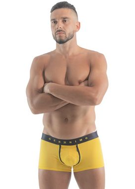 Geronimo Boxershorts Erotic Push or Zipp Boxer mit Reißverschluss Yellow M (Mini-Boxer, 1-St) erotisch
