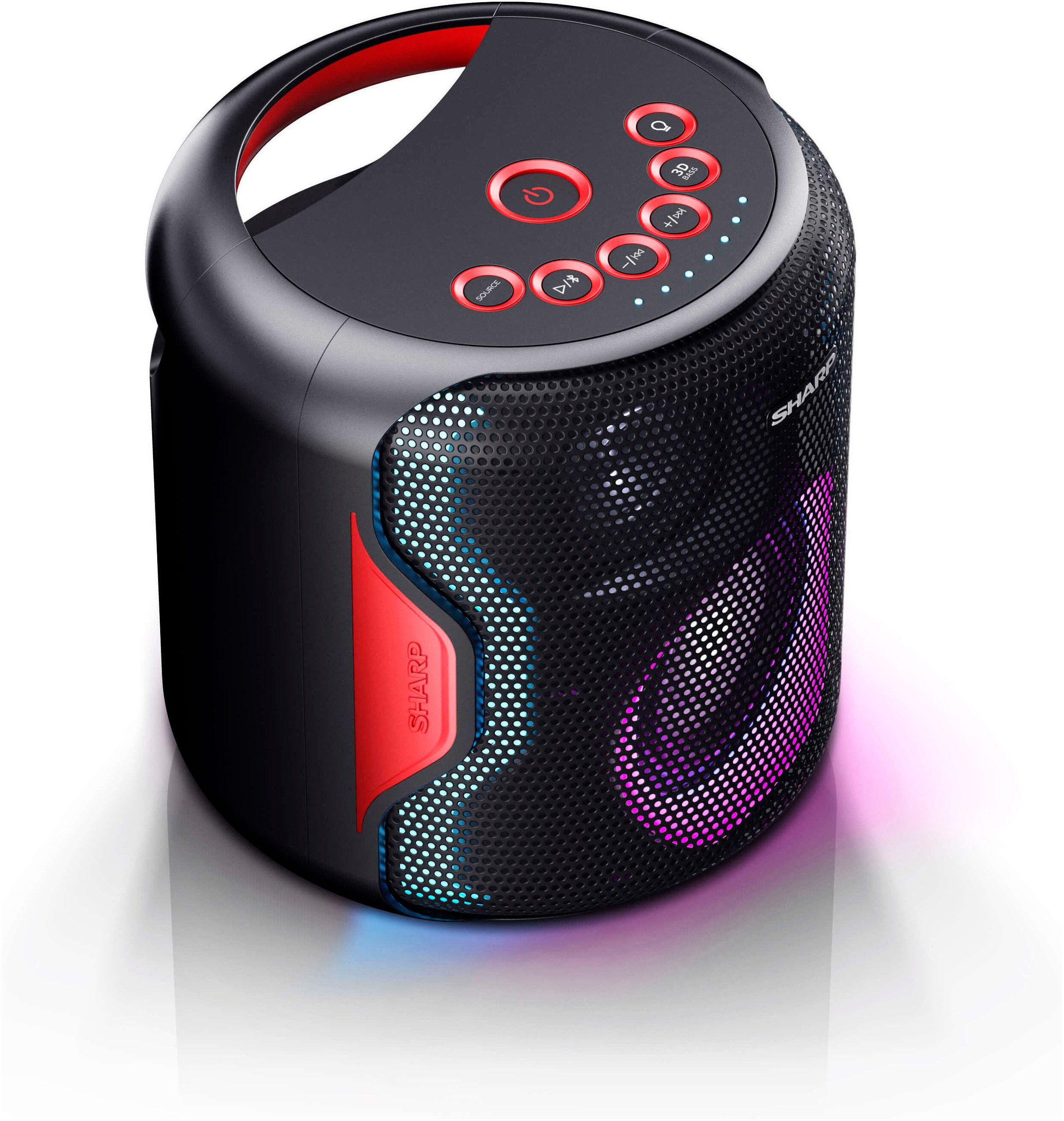 Sharp PS-921(BK) Party-Lautsprecher (A2DP Bluetooth, AVRCP Bluetooth, Bluetooth, 130 W)