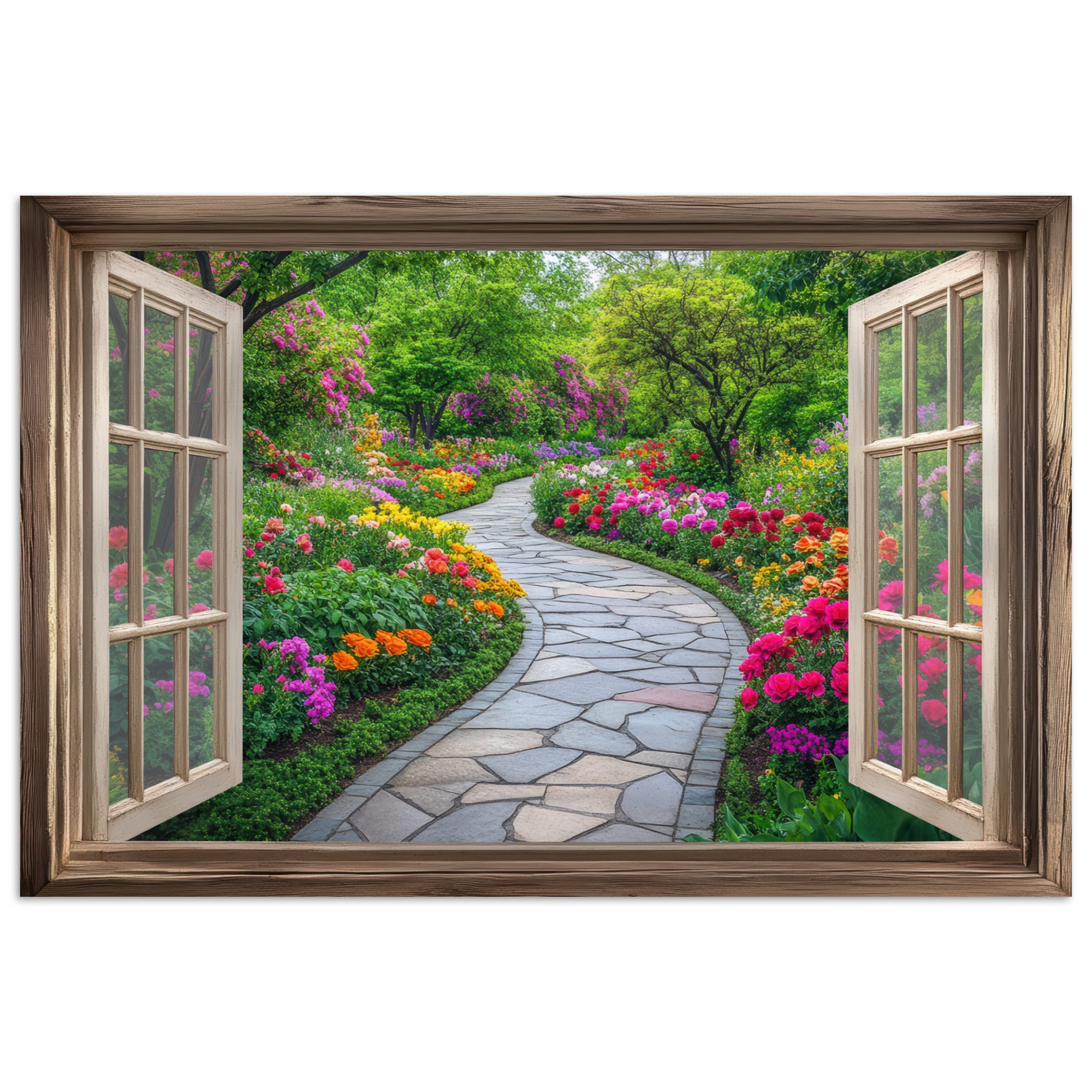 MuchoWow Poster Aussicht - Blumen - günstig online kaufen