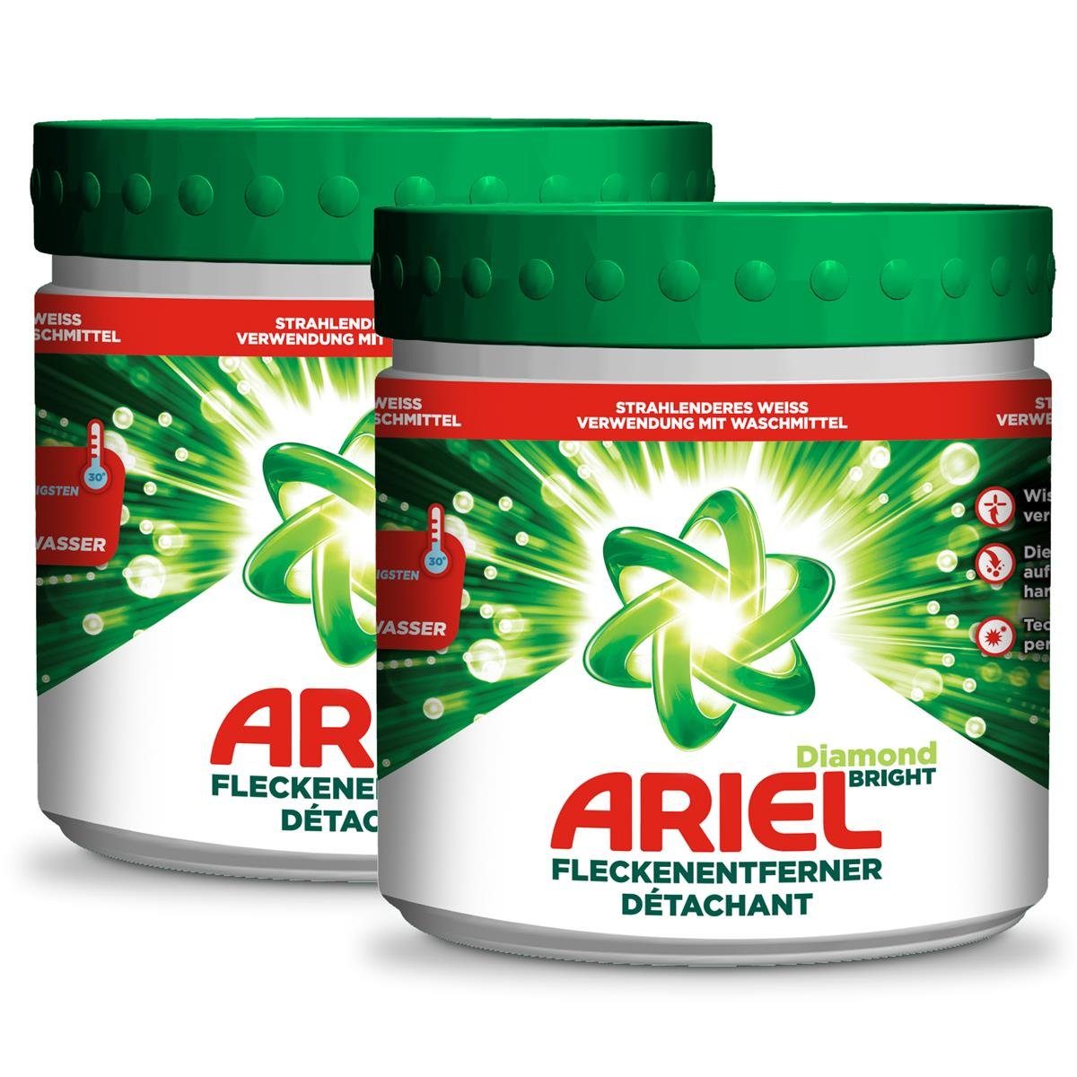 Ariel Fleckenentferner 500g - Löst Flecken auch im kalten Wasser (2er Fleckentferner