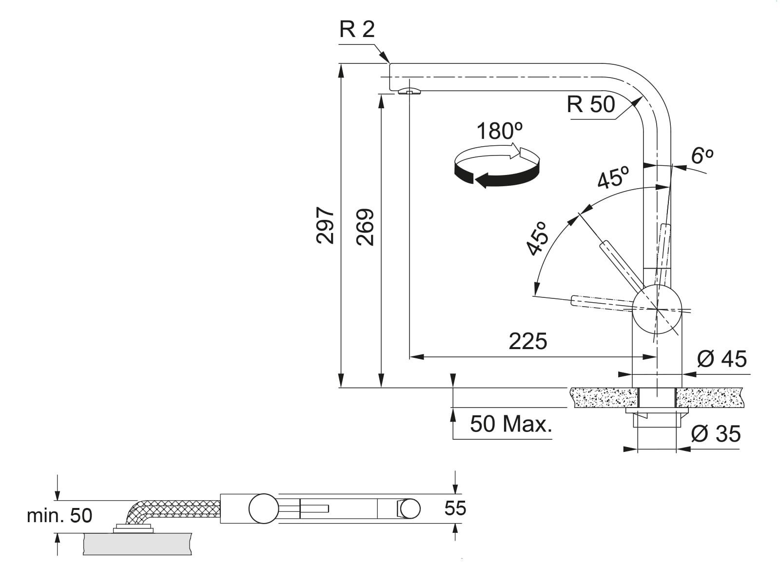 FRANKE Küchenarmatur (1-St) 115.0521.436