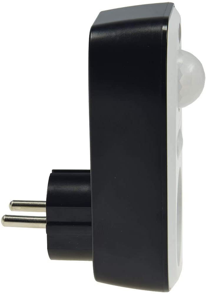 ChiliTec Bewegungsmelder Zwischenstecker Steckdose mit Bewegungsmelder LED Lampen Leuchten