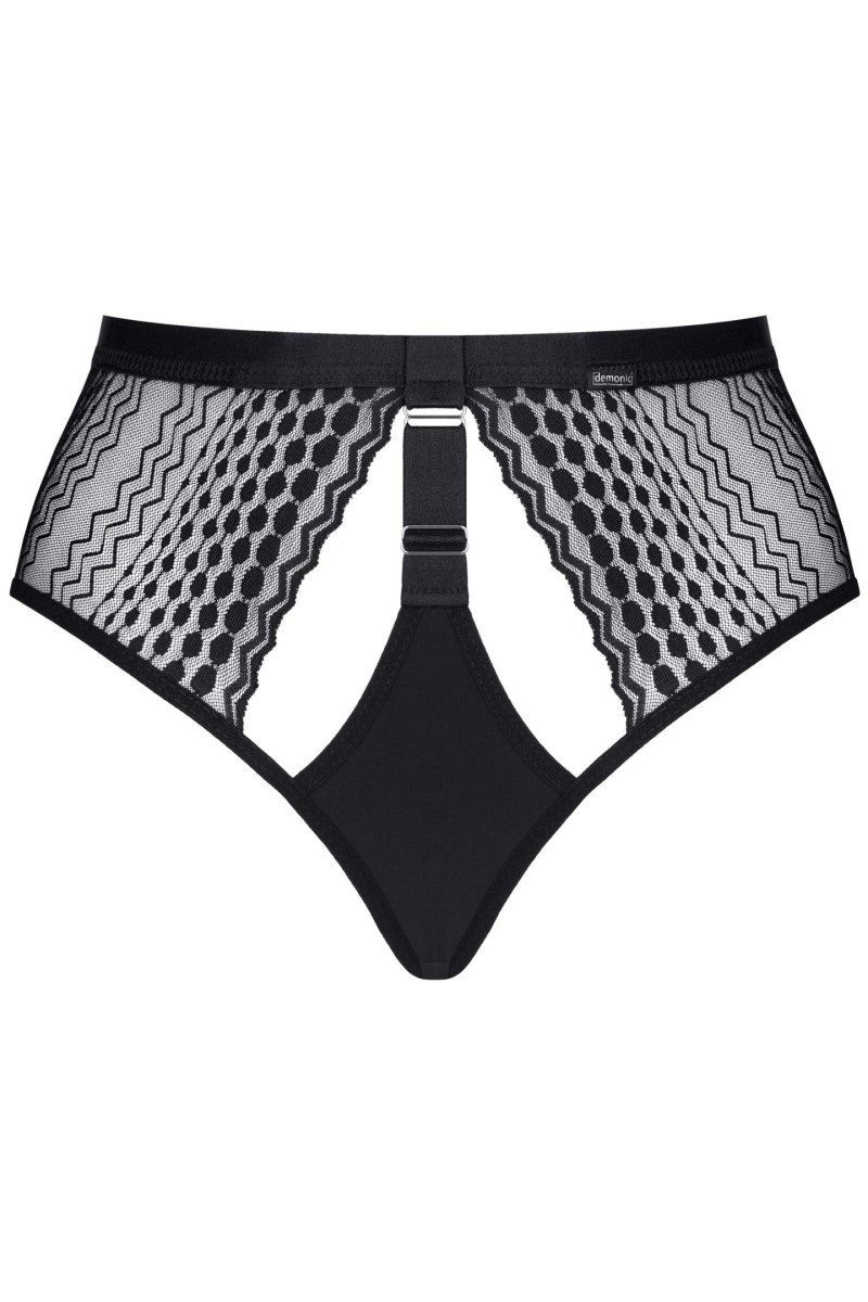 Demoniq Panty Panty / Shorty in schwarz - S