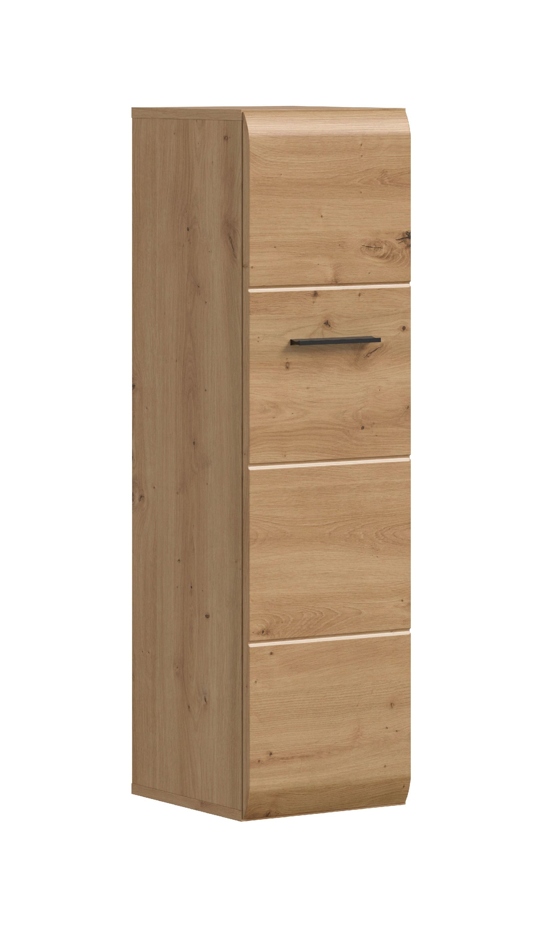 xonox.home Stauraumschrank Artisan Oak Nachbildung Melamin beschichtet modern 30x106x30 cm