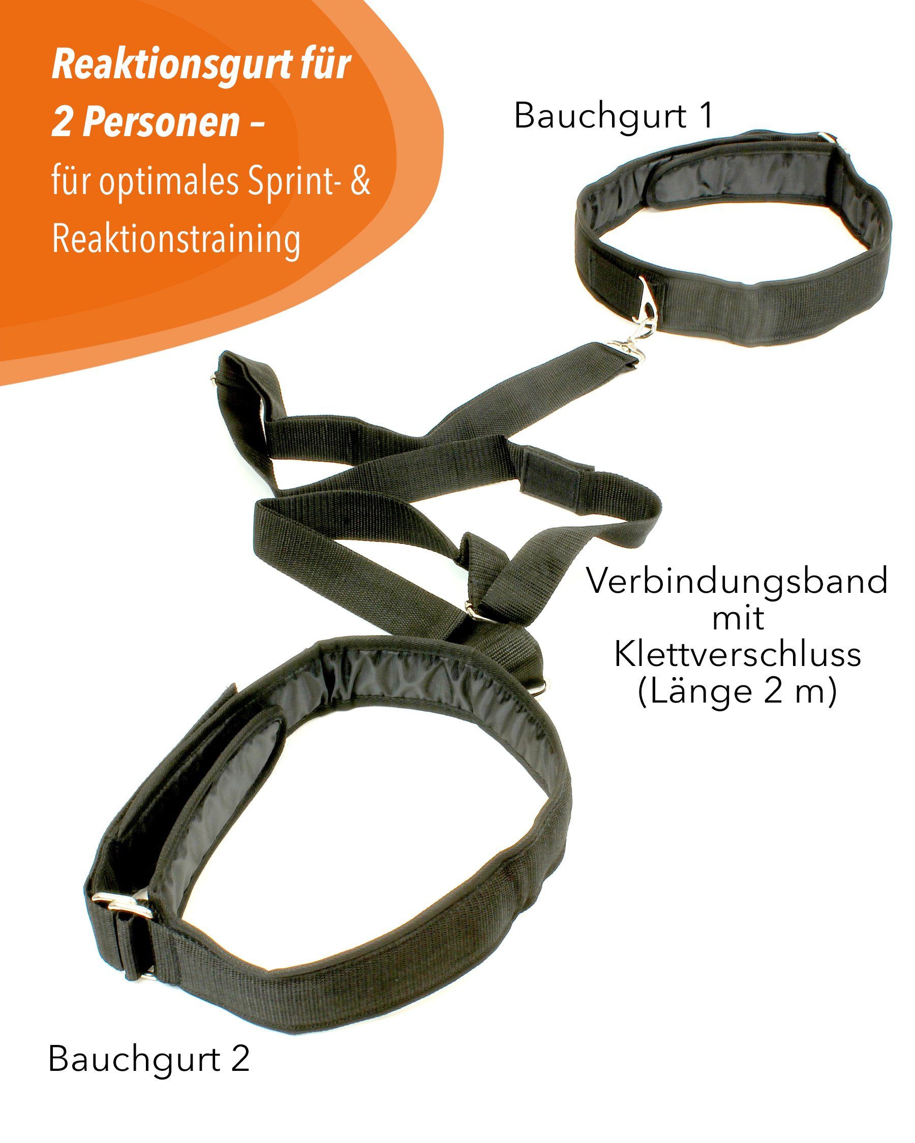 SPORTIKEL24 Trainingshilfe Reaktionsgurt für Fitnesstraining (Evasion Belt)
