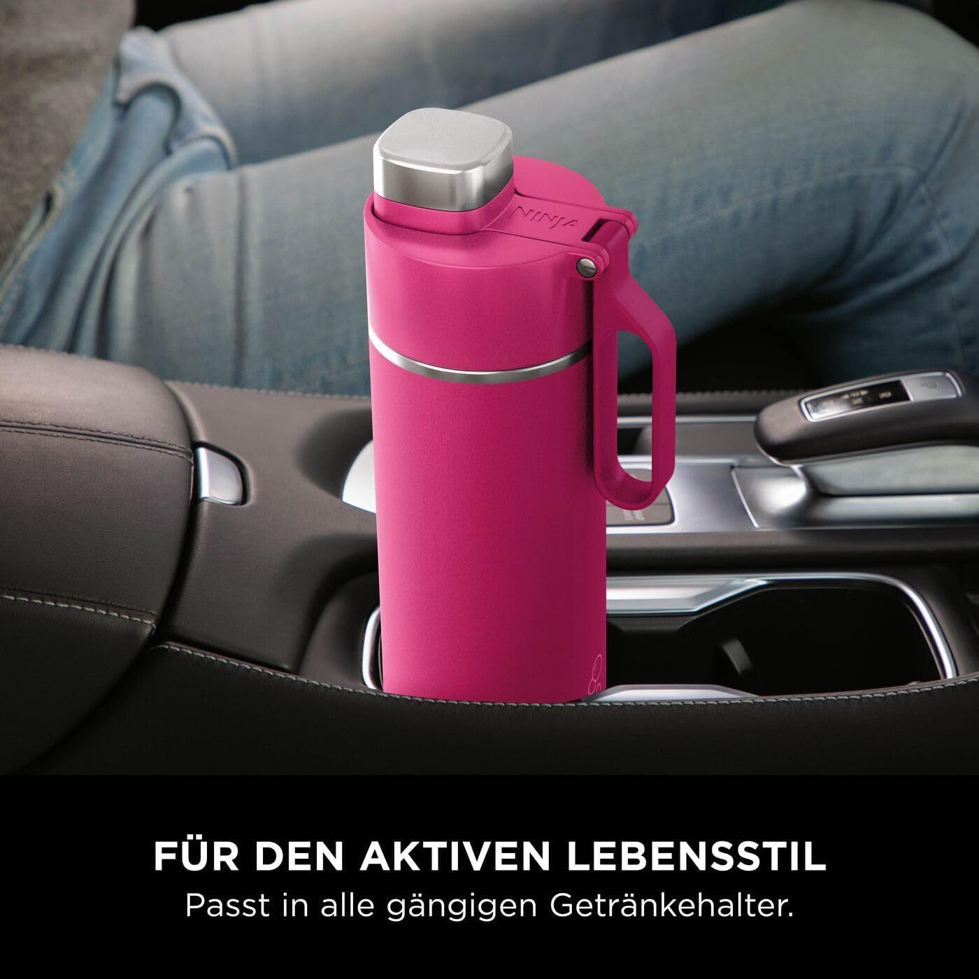 NINJA Thermoflasche Ninja Thirsti Trinkflasche, 530 ml, dreifach isolierter Travel Mug