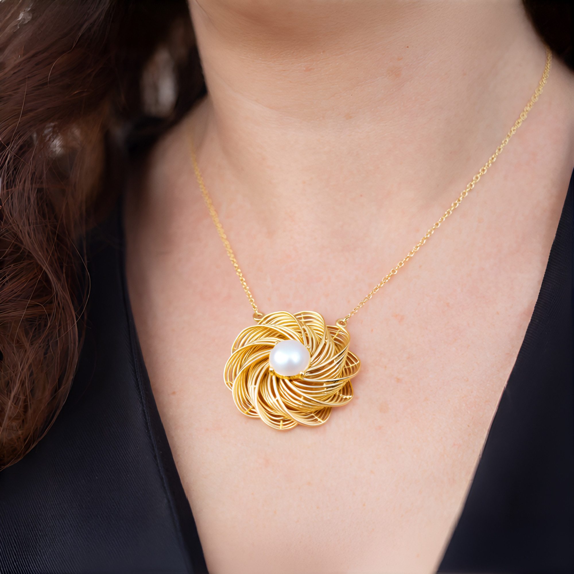 Cavill Goldkette 0,765 ct Welo-Opal Goldcollier 9K Gelbgold, Blume, 45,5 cm günstig online kaufen